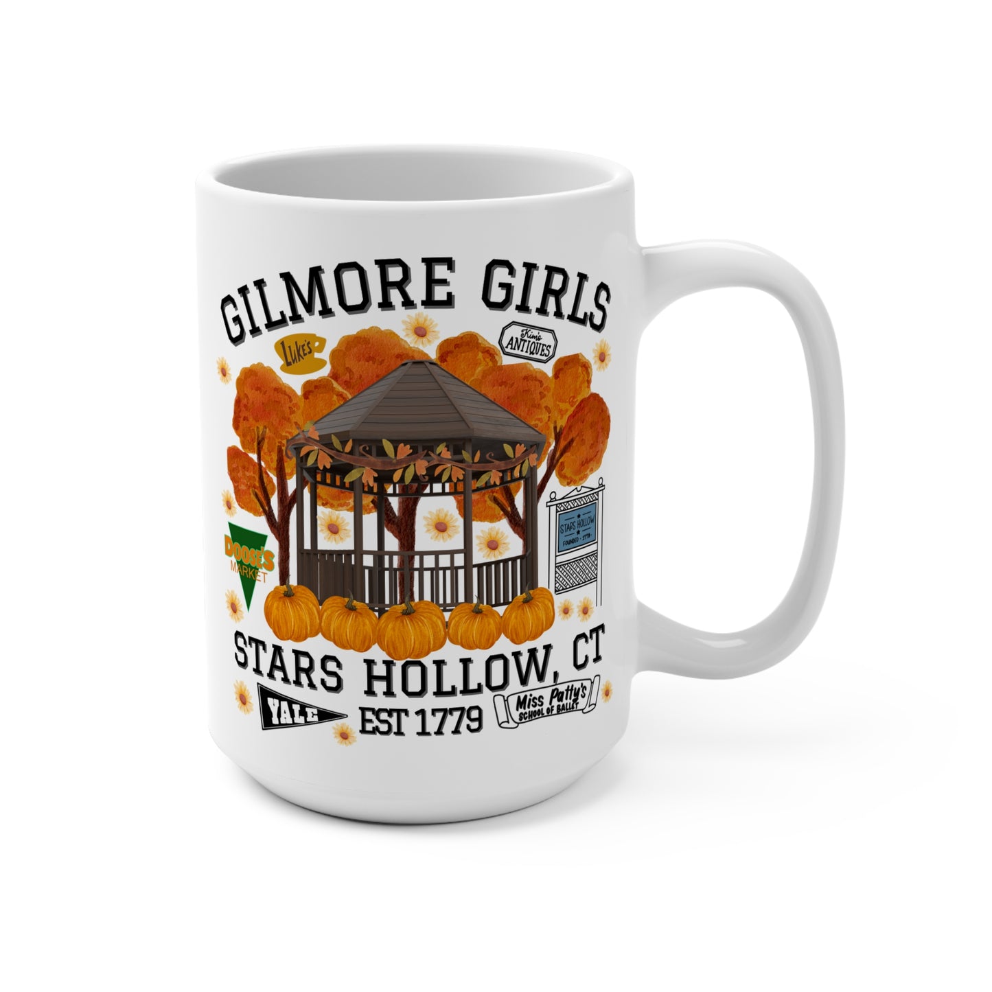 Gilmore Girls TV Show Coffee Mug - 15 oz - Stars Hollow