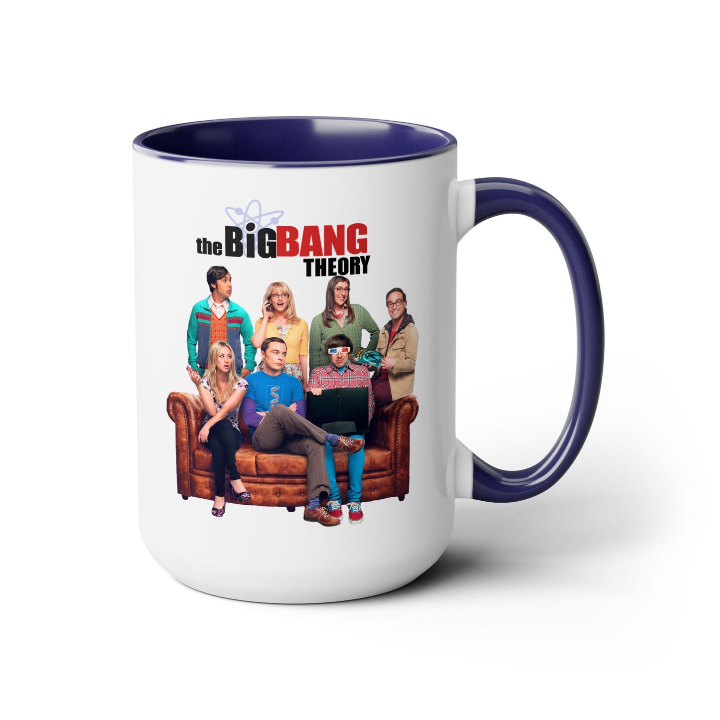 Big Bang Theory TV Show Mug 15 oz Colored Handle Coffee Mug