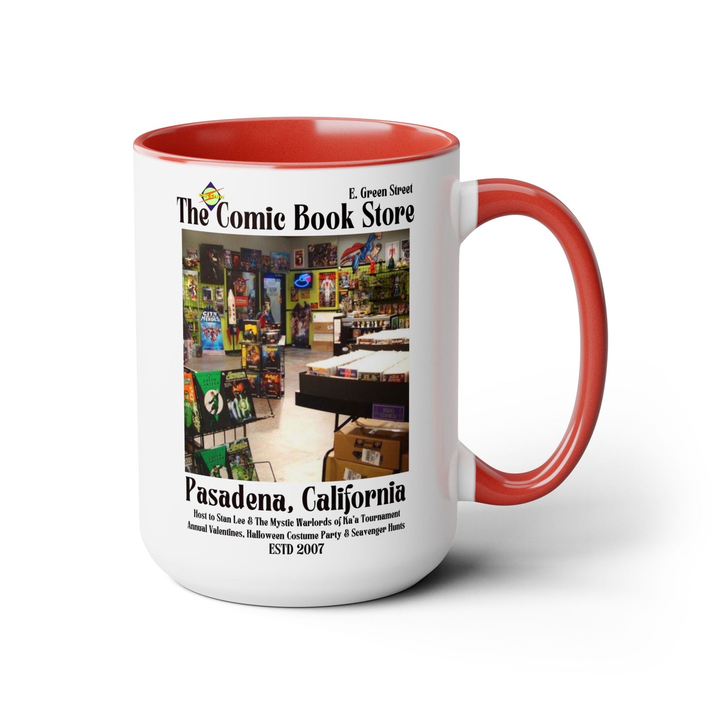 Big Bang Theory TV Show Colored Handle Coffee Mug 15 oz