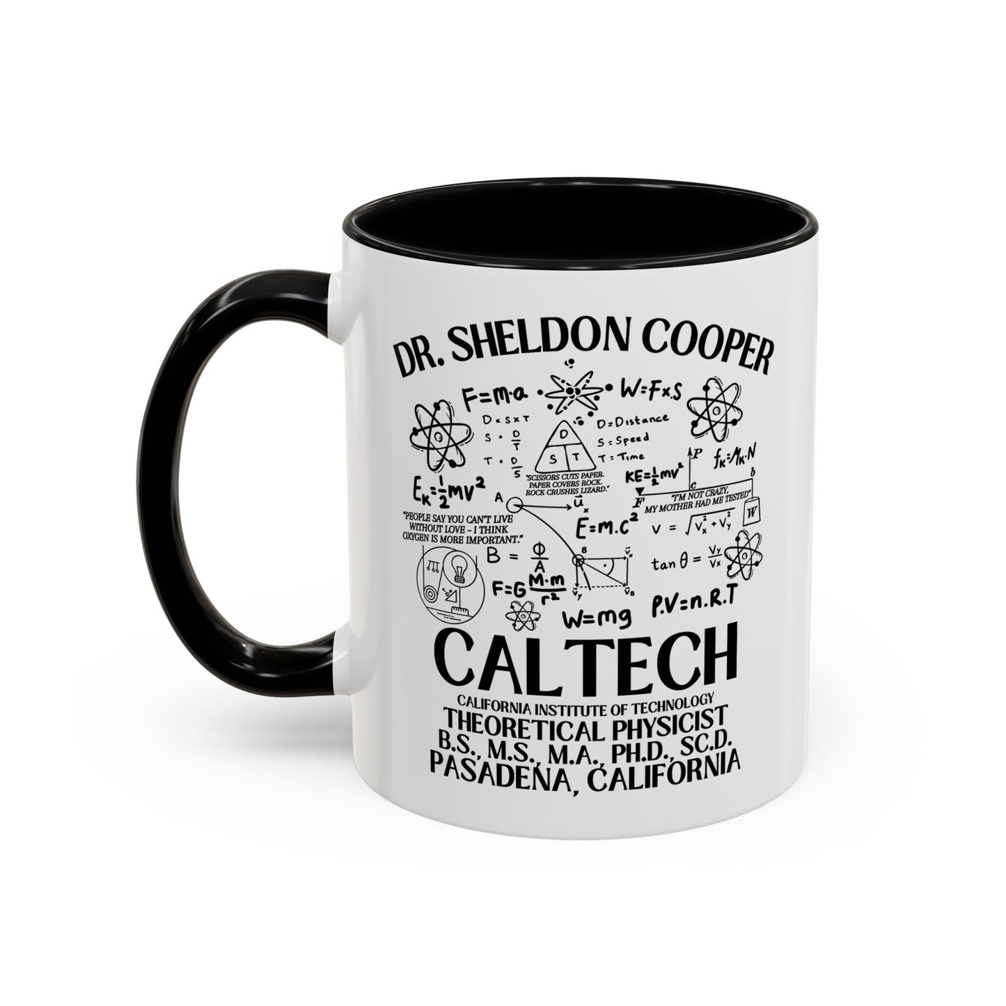 Big Bang Theory TV Show Coffee Mug Colored Handle 11 oz or 15 oz