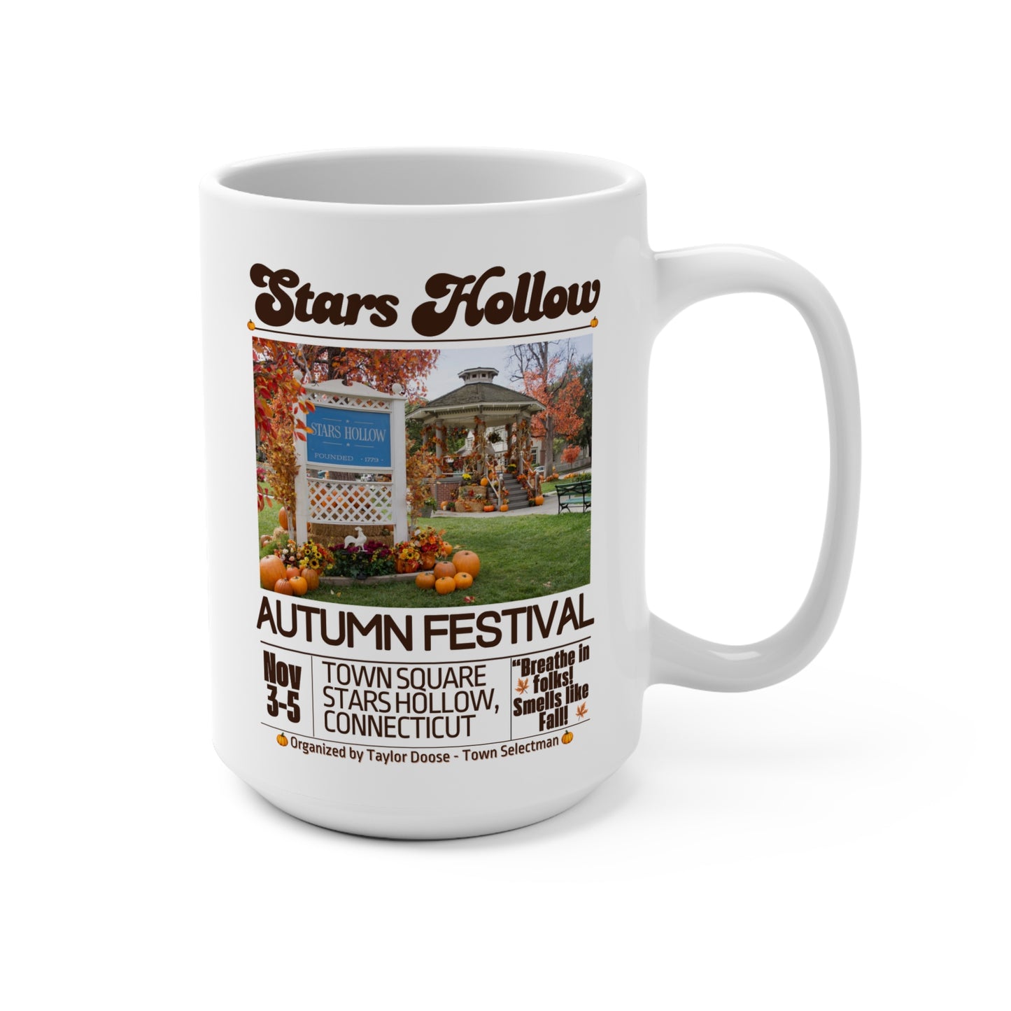 Gilmore Girls TV Show Coffee Mug - 15 oz - Stars Hollow Autumn Festival