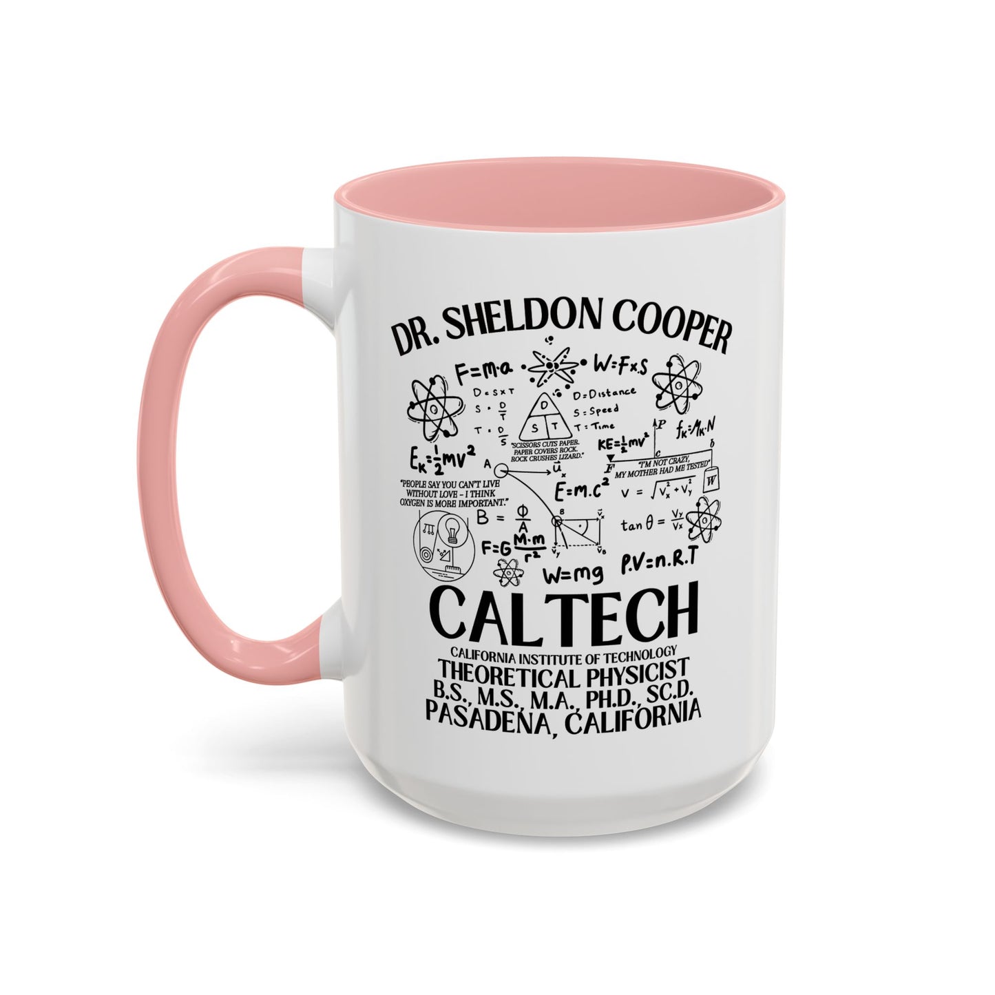 Big Bang Theory TV Show Coffee Mug Colored Handle 11 oz or 15 oz