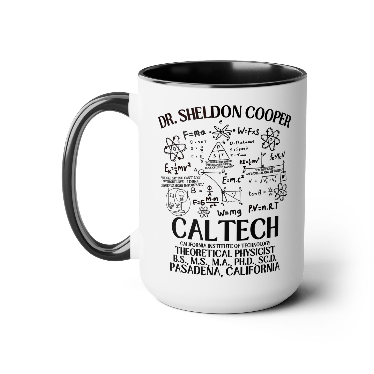 Big Bang Theory TV Show Mug 15 oz Colored Handle Coffee Mug