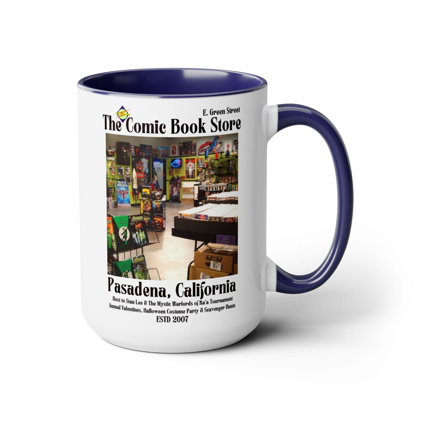 Big Bang Theory TV Show Colored Handle Coffee Mug 15 oz