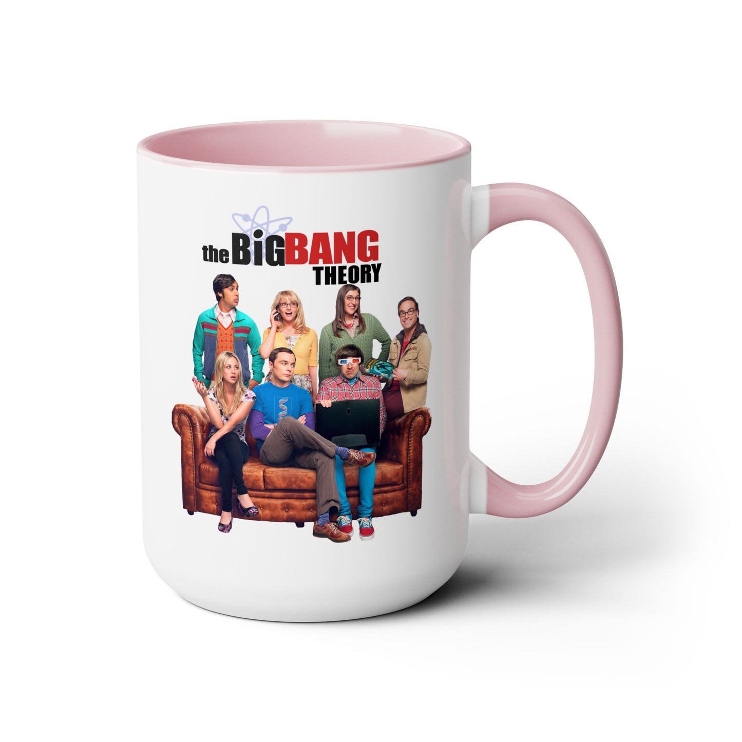 Big Bang Theory TV Show Mug 15 oz Colored Handle Coffee Mug