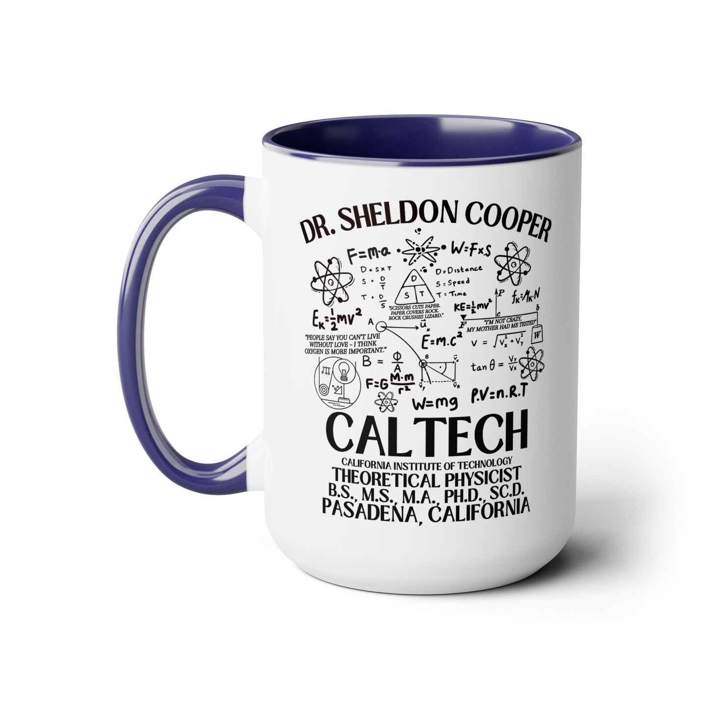 Big Bang Theory TV Show Mug 15 oz Colored Handle Coffee Mug
