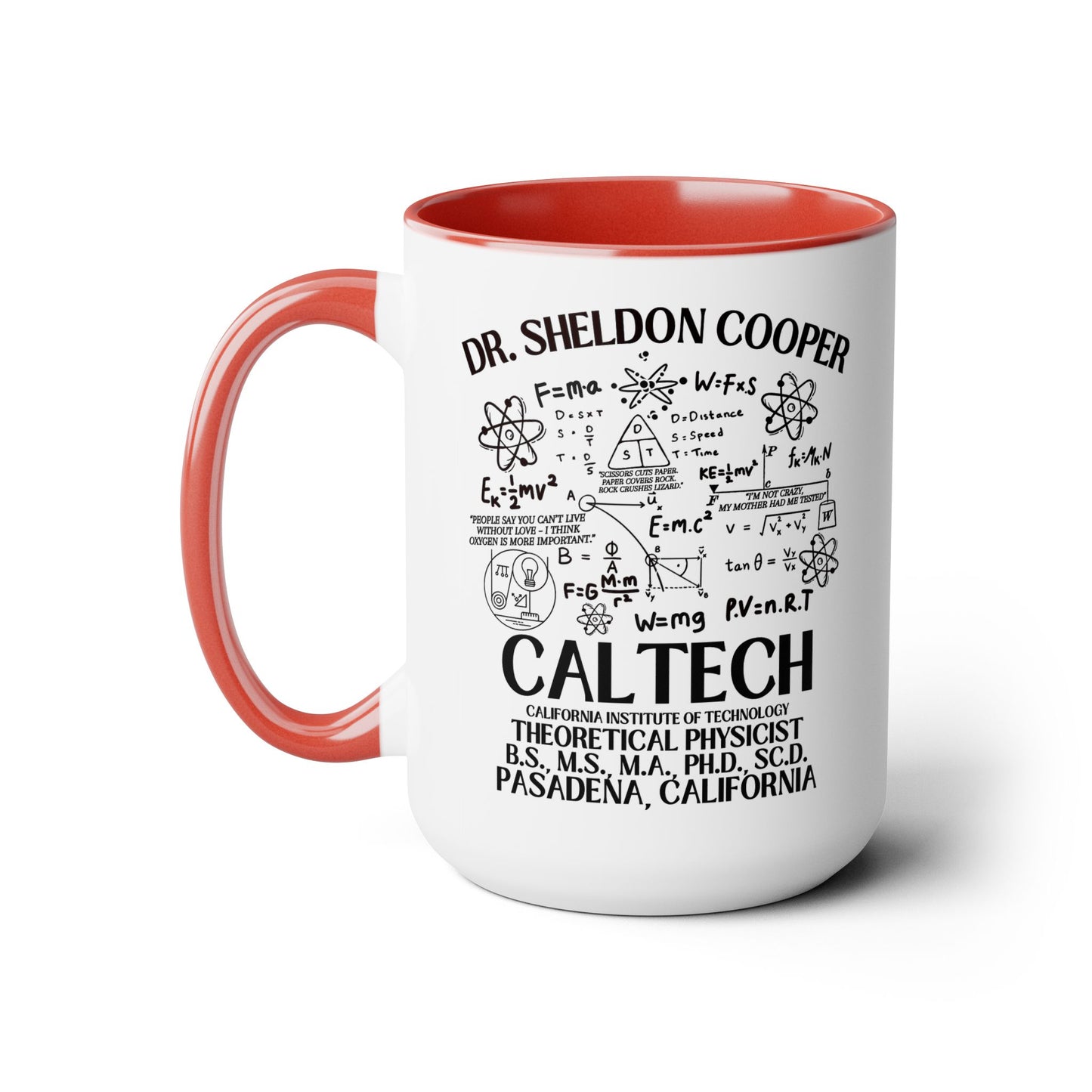 Big Bang Theory TV Show Mug 15 oz Colored Handle Coffee Mug