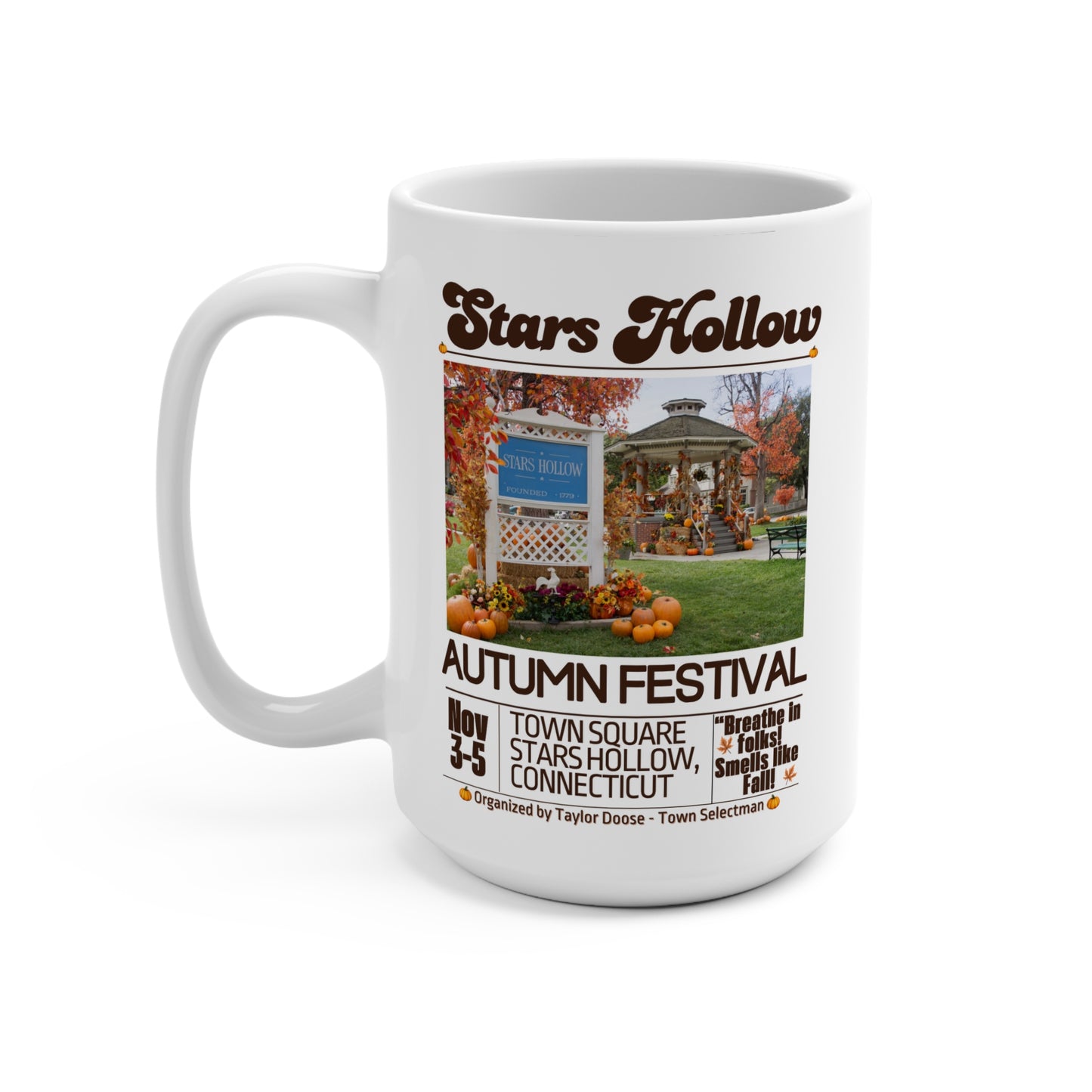 Gilmore Girls TV Show Coffee Mug - 15 oz - Stars Hollow Autumn Festival