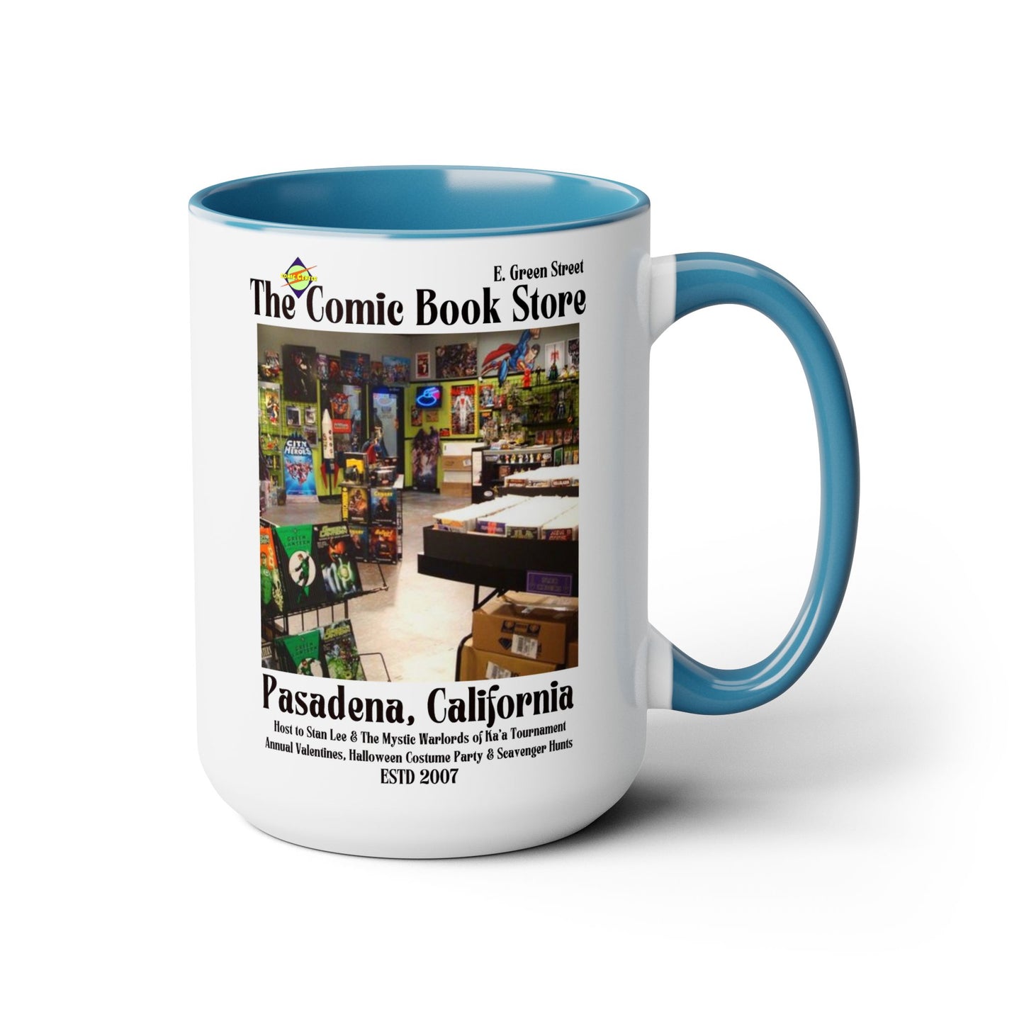 Big Bang Theory TV Show Colored Handle Coffee Mug 15 oz