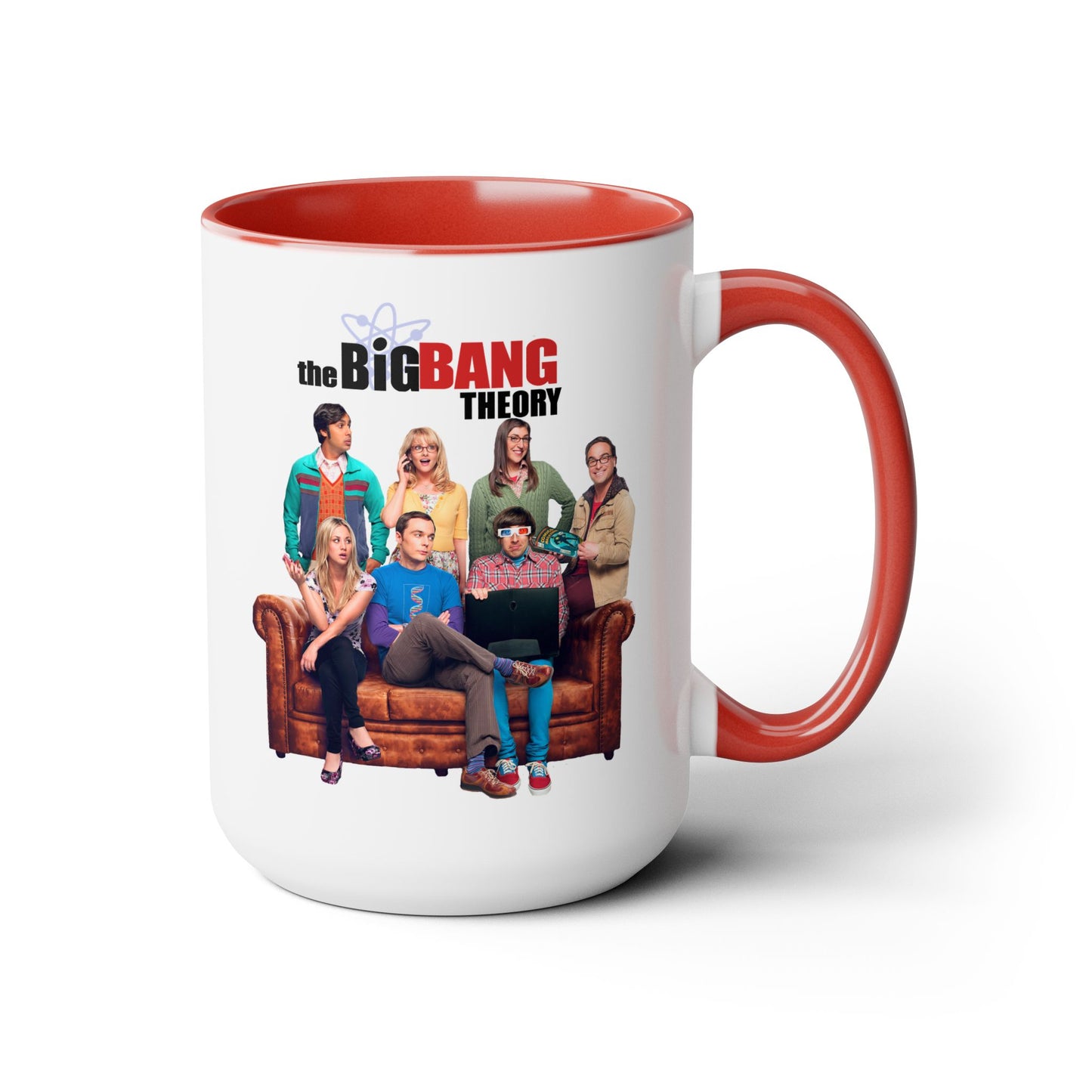 Big Bang Theory TV Show Mug 15 oz Colored Handle Coffee Mug