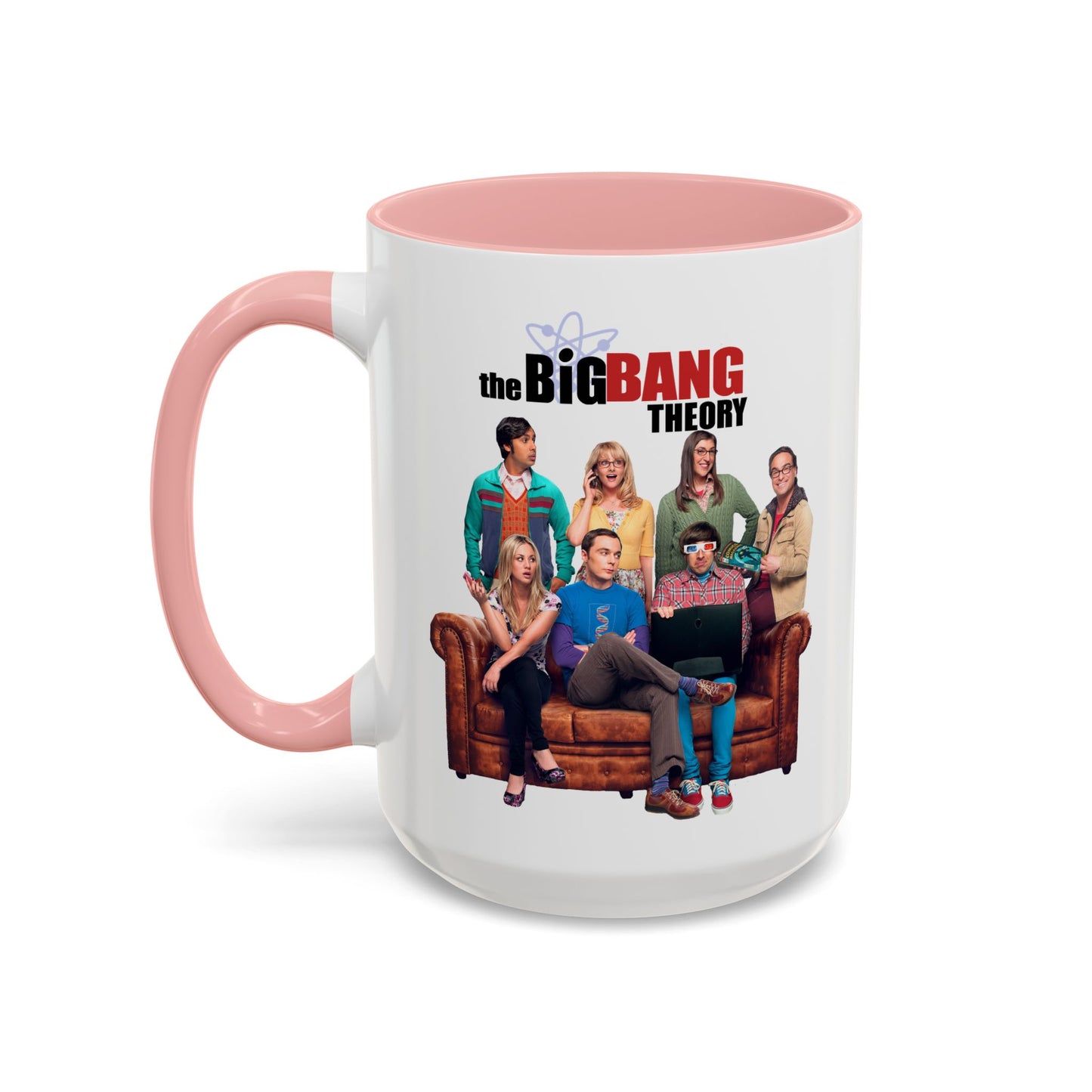Big Bang Theory TV Show Coffee Mug Colored Handle 11 oz or 15 oz