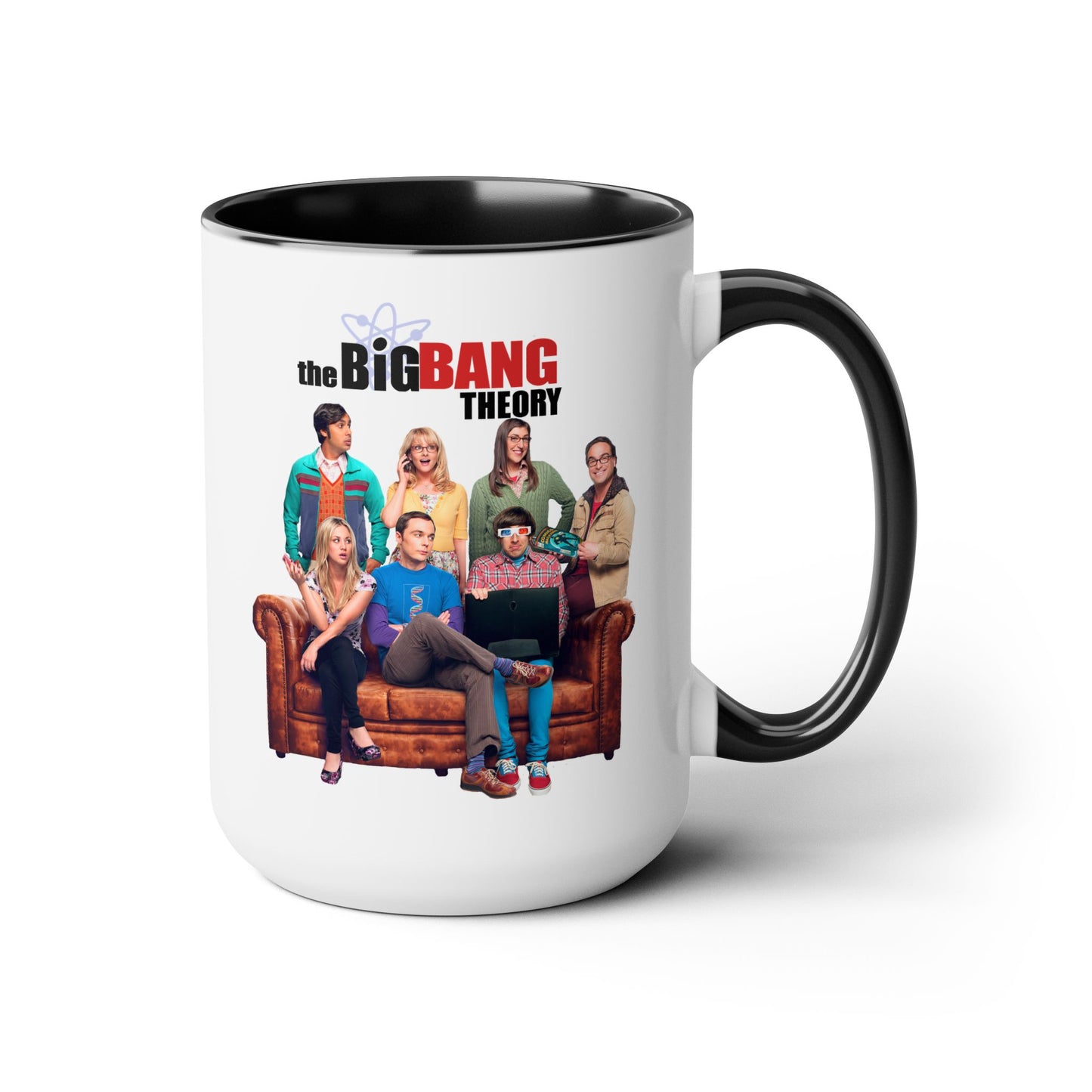 Big Bang Theory TV Show Mug 15 oz Colored Handle Coffee Mug