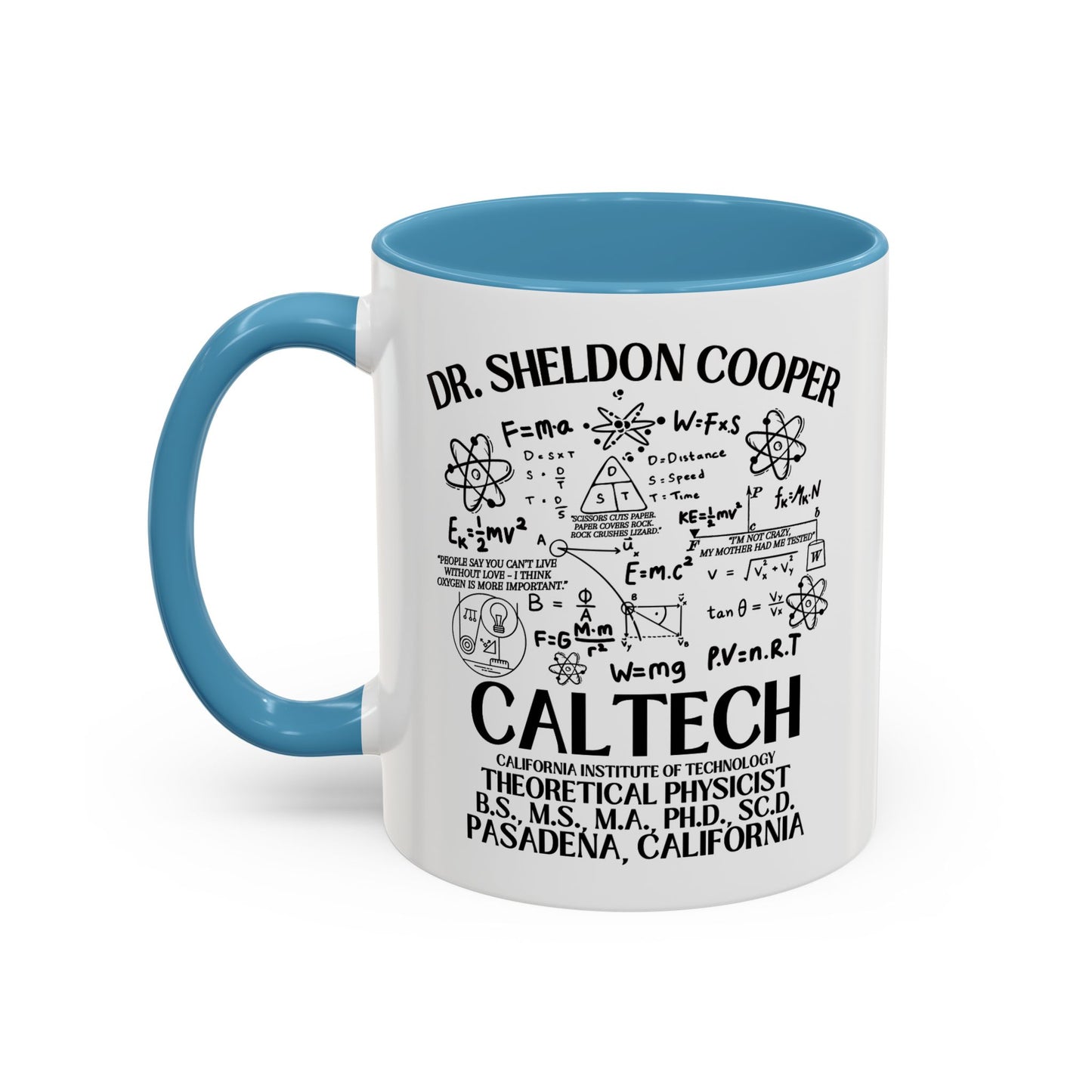 Big Bang Theory TV Show Coffee Mug Colored Handle 11 oz or 15 oz