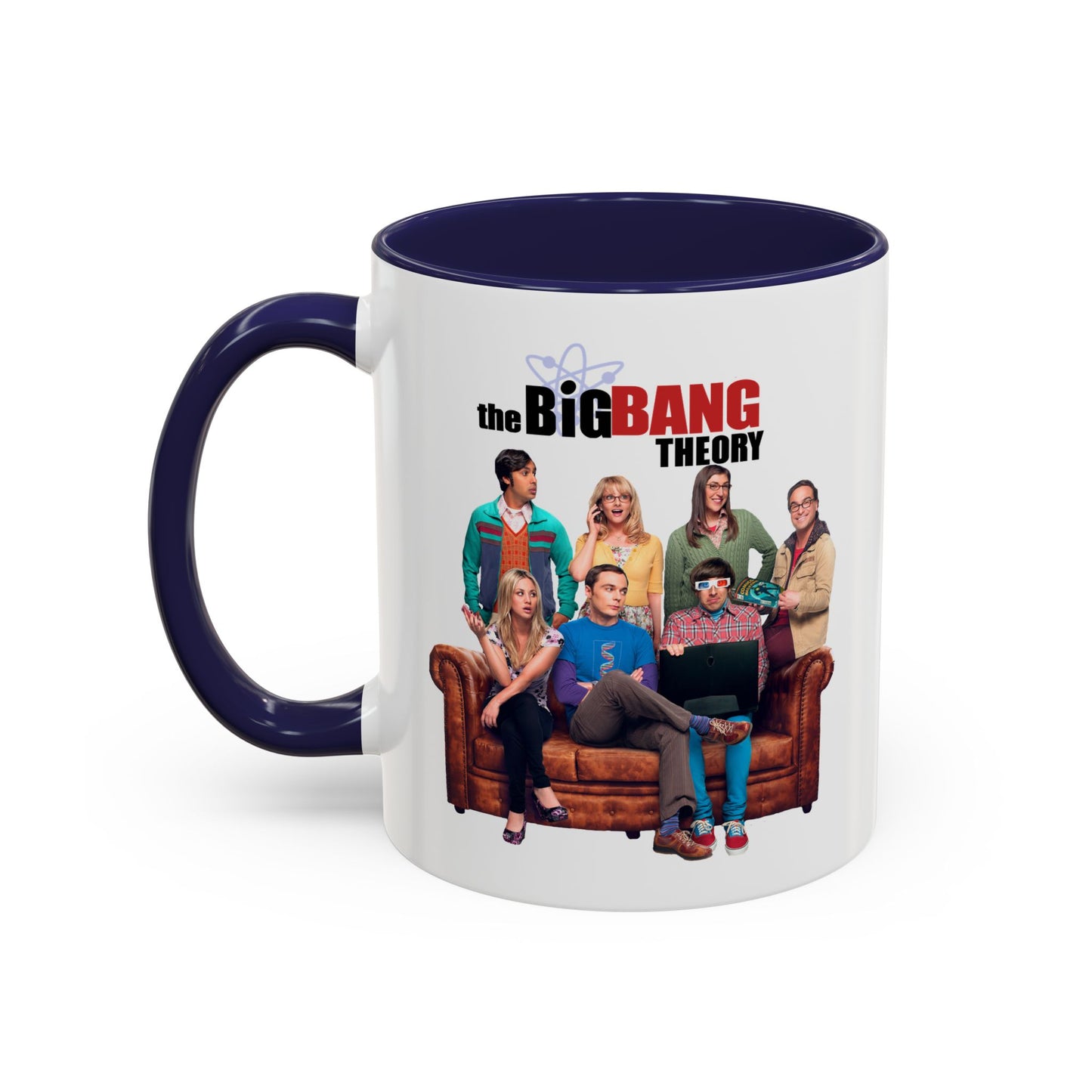 Big Bang Theory TV Show Coffee Mug Colored Handle 11 oz or 15 oz