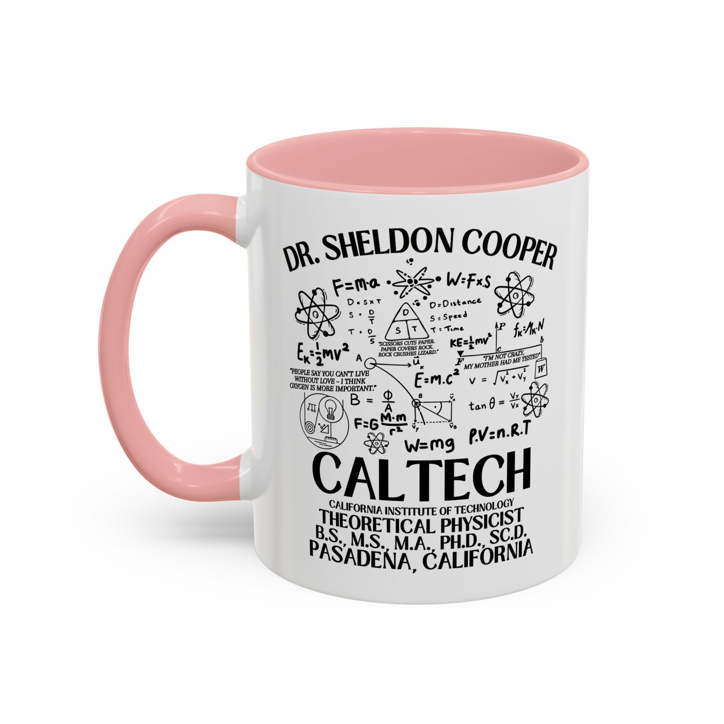Big Bang Theory TV Show Coffee Mug Colored Handle 11 oz or 15 oz