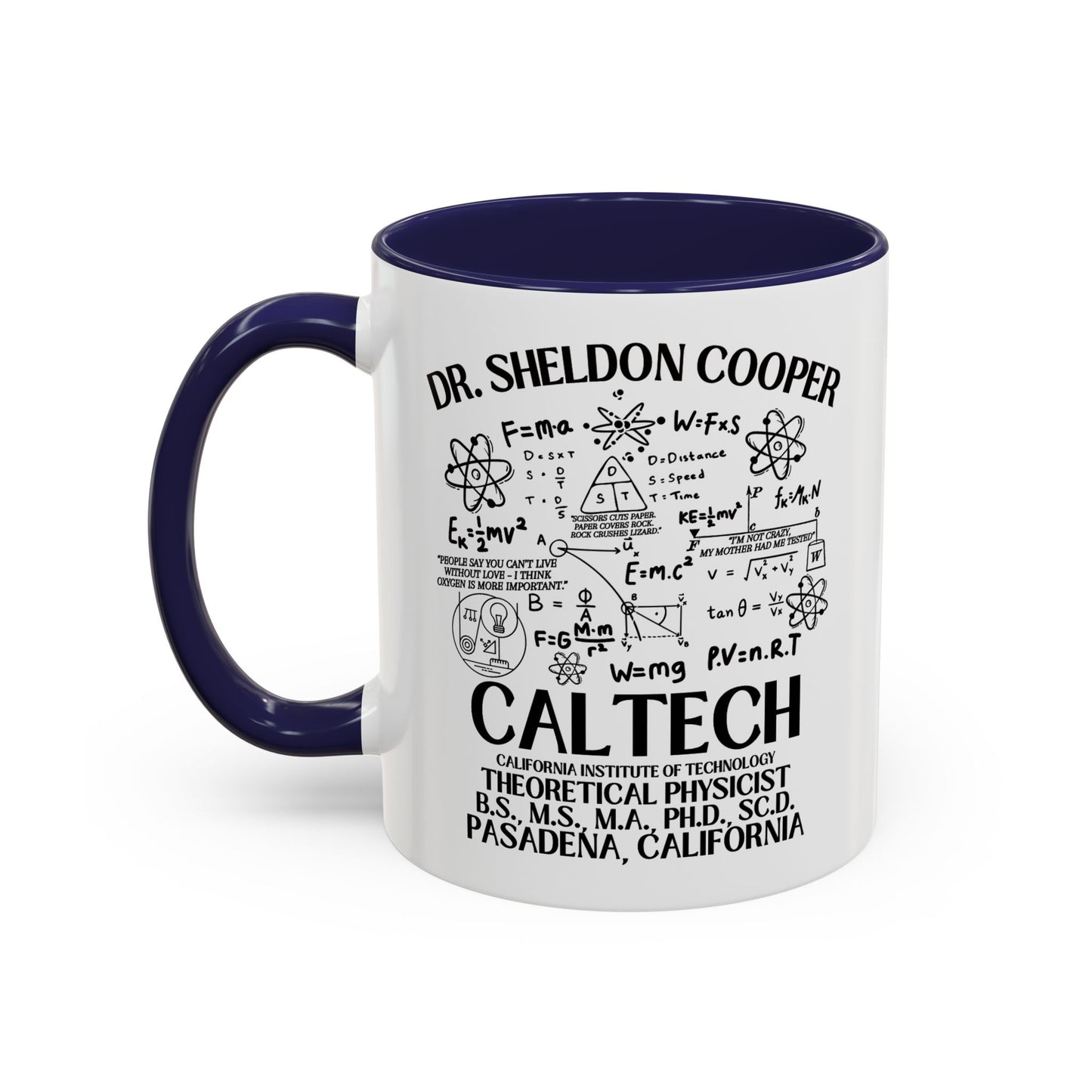Big Bang Theory TV Show Coffee Mug Colored Handle 11 oz or 15 oz