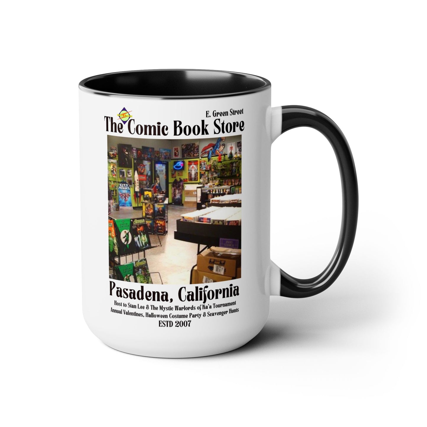 Big Bang Theory TV Show Colored Handle Coffee Mug 15 oz