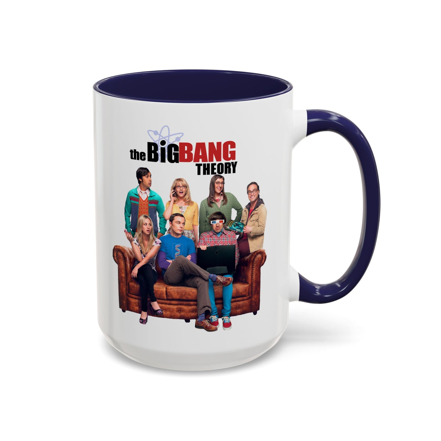 Big Bang Theory TV Show Coffee Mug Colored Handle 11 oz or 15 oz