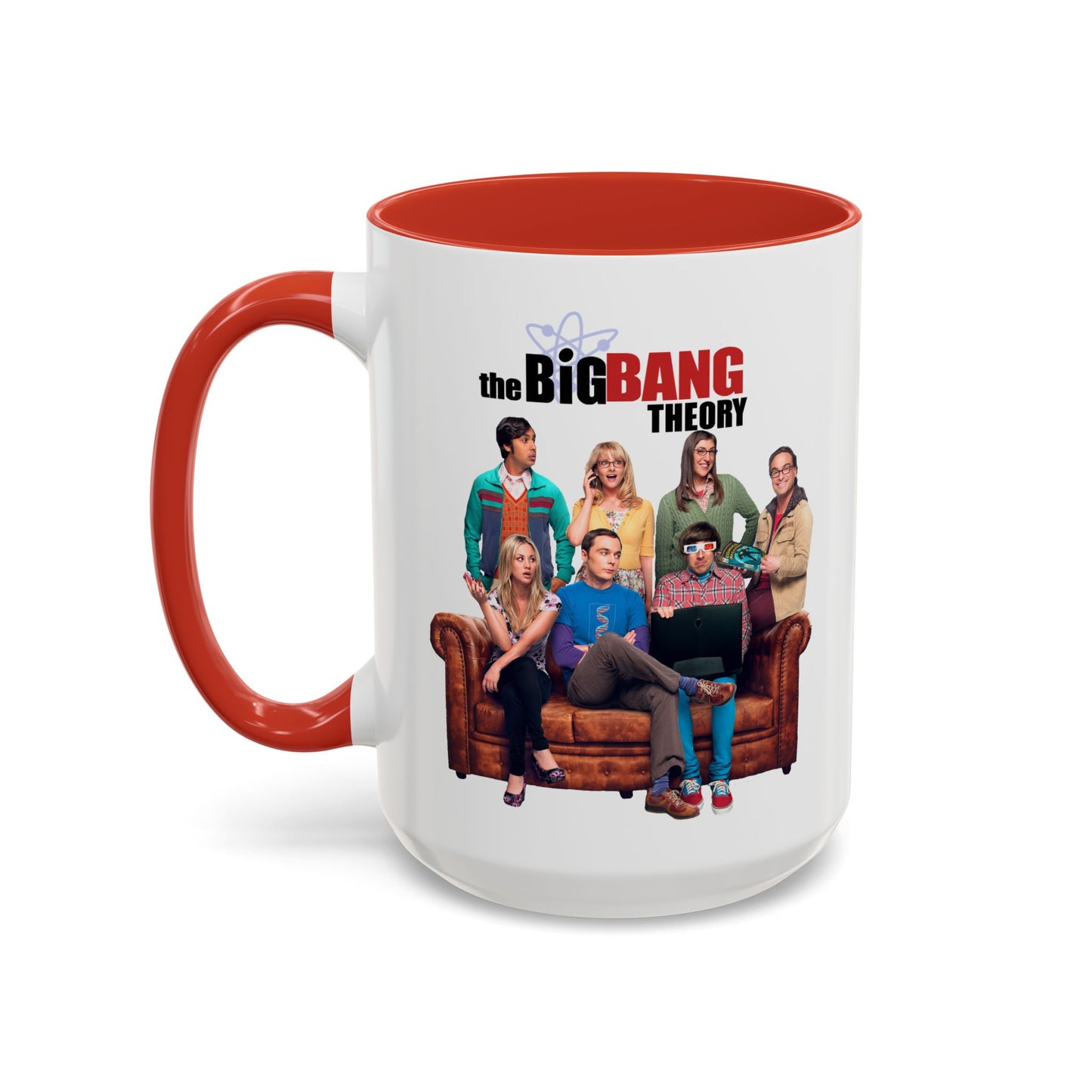 Big Bang Theory TV Show Coffee Mug Colored Handle 11 oz or 15 oz