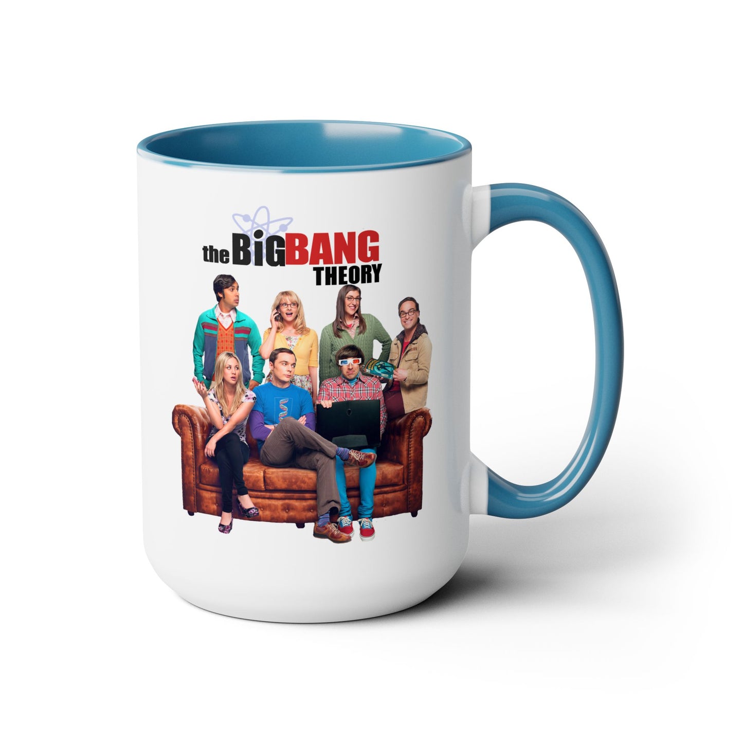 Big Bang Theory TV Show Mug 15 oz Colored Handle Coffee Mug