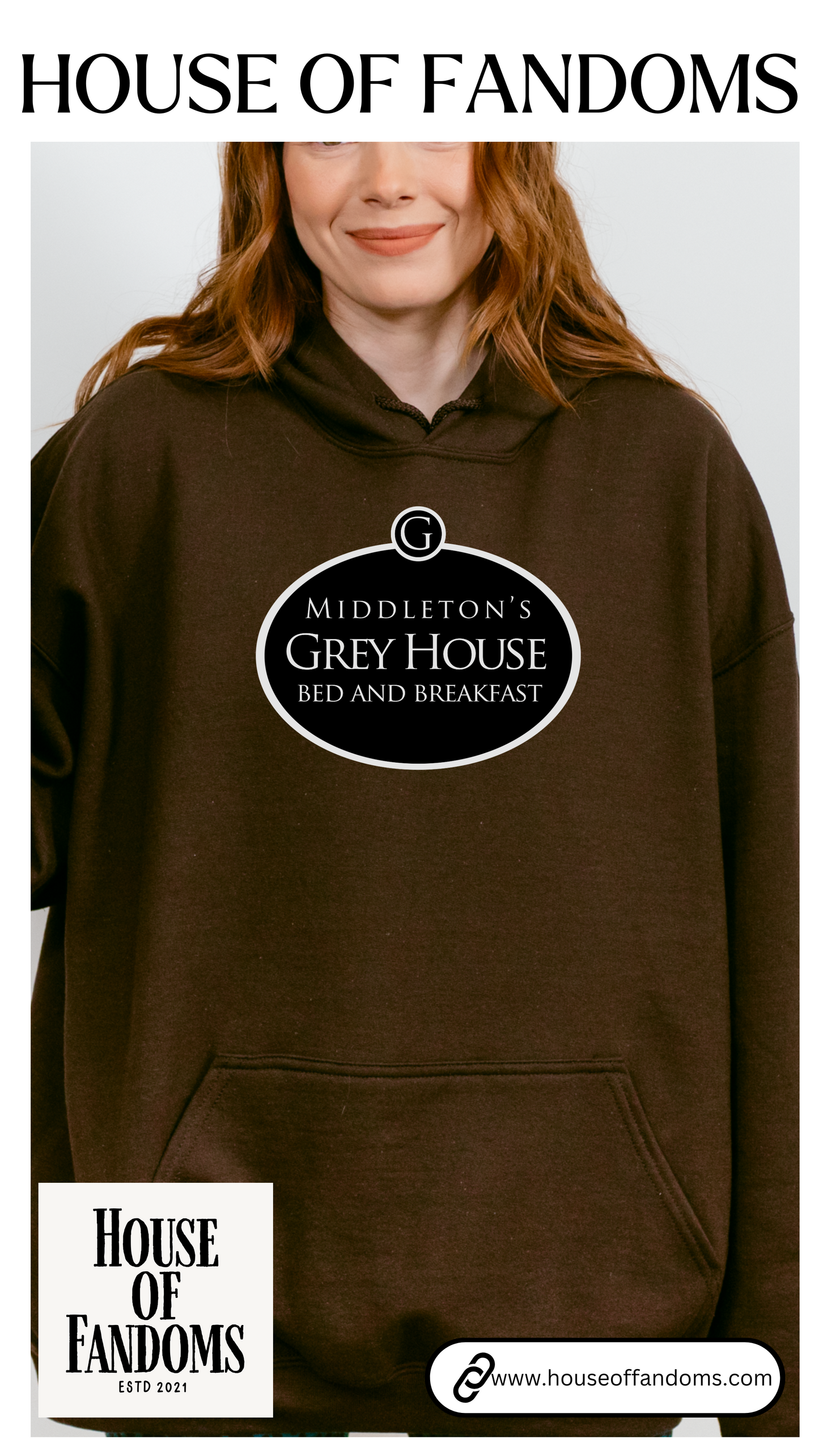The Good Witch Hoodie - Grey House