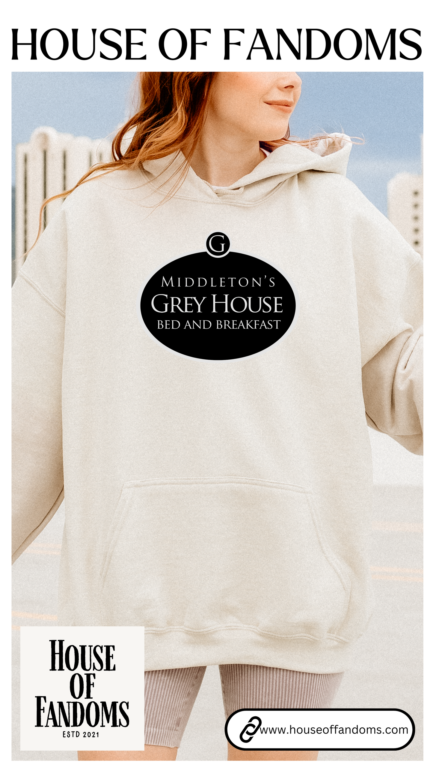 The Good Witch Hoodie - Grey House