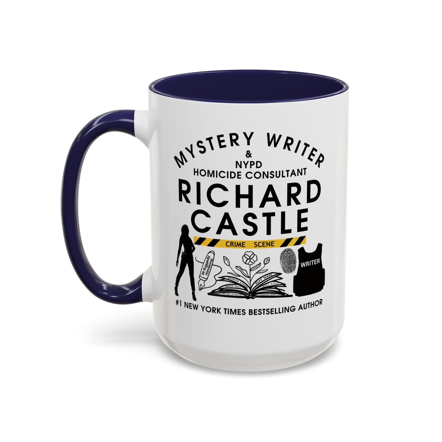Castle TV Show Coffee Mug Colored Handle 11 oz or 15 oz