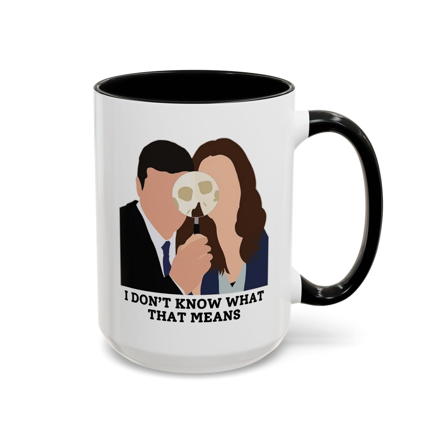 Bones TV Show 11oz or 15 oz Colored Handle Coffee Mug