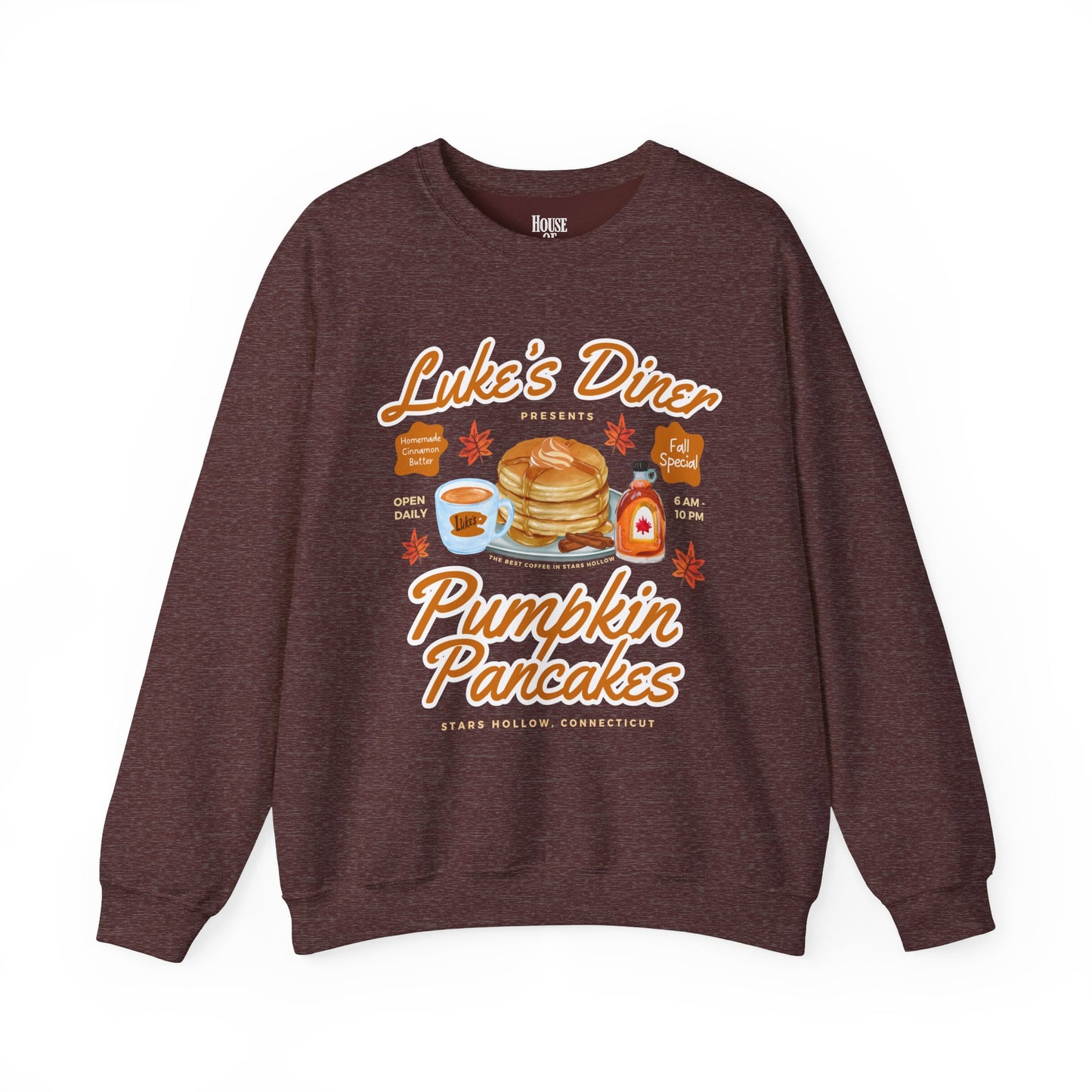 Gilmore Girls TV Show Sweatshirt - Luke’s Diner Pumpkin Pancakes