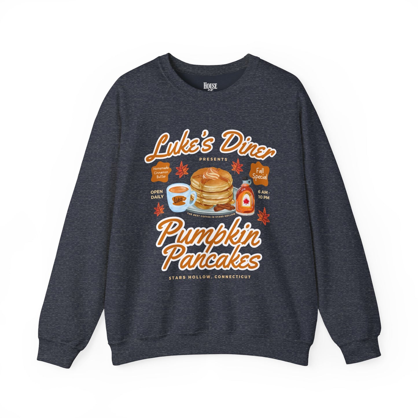 Gilmore Girls TV Show Sweatshirt - Luke’s Diner Pumpkin Pancakes