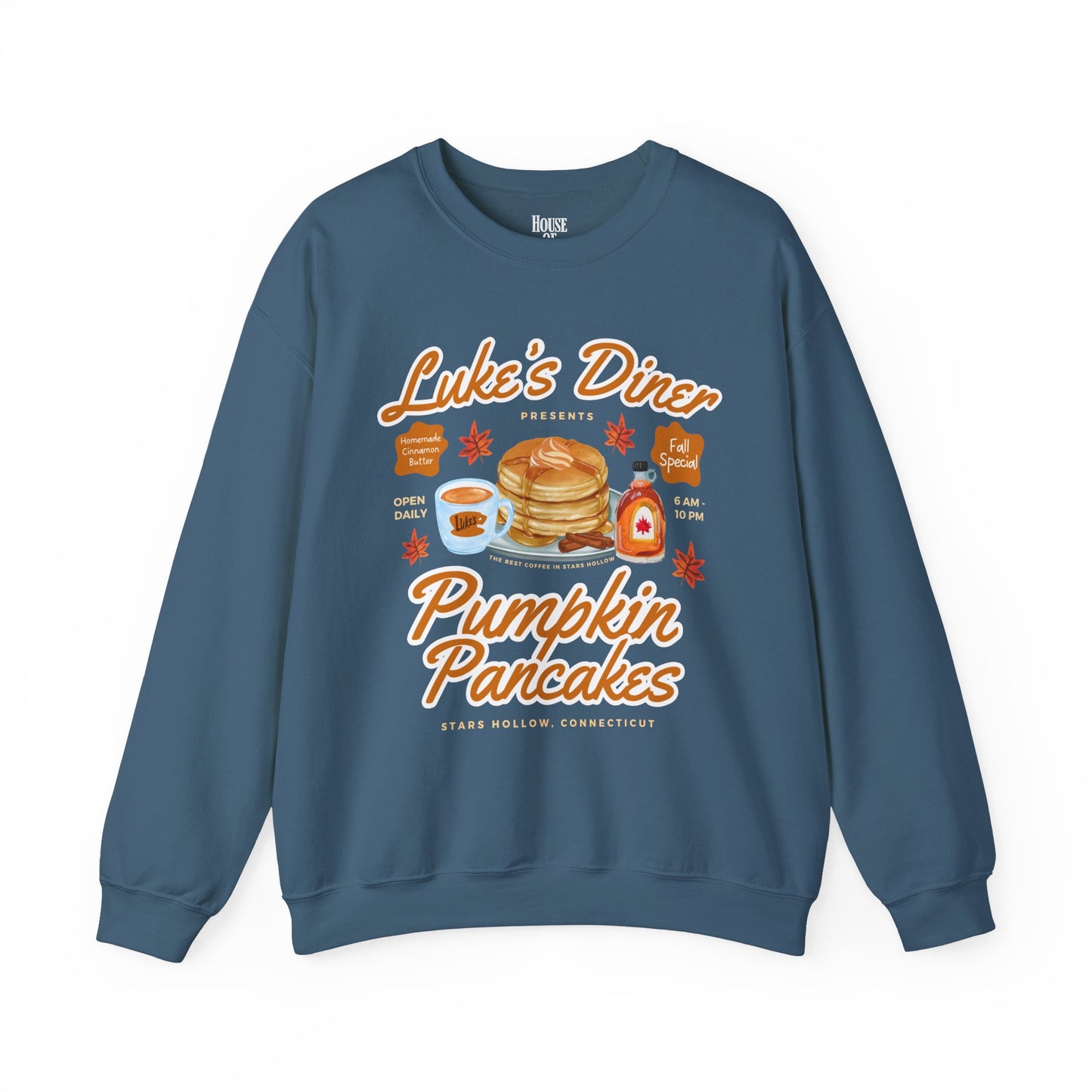 Gilmore Girls TV Show Sweatshirt - Luke’s Diner Pumpkin Pancakes