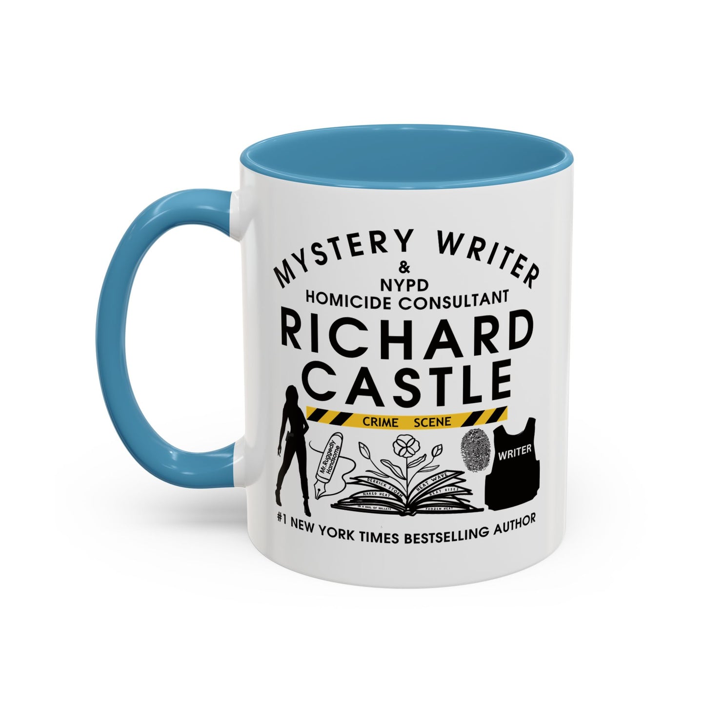 Castle TV Show Coffee Mug Colored Handle 11 oz or 15 oz