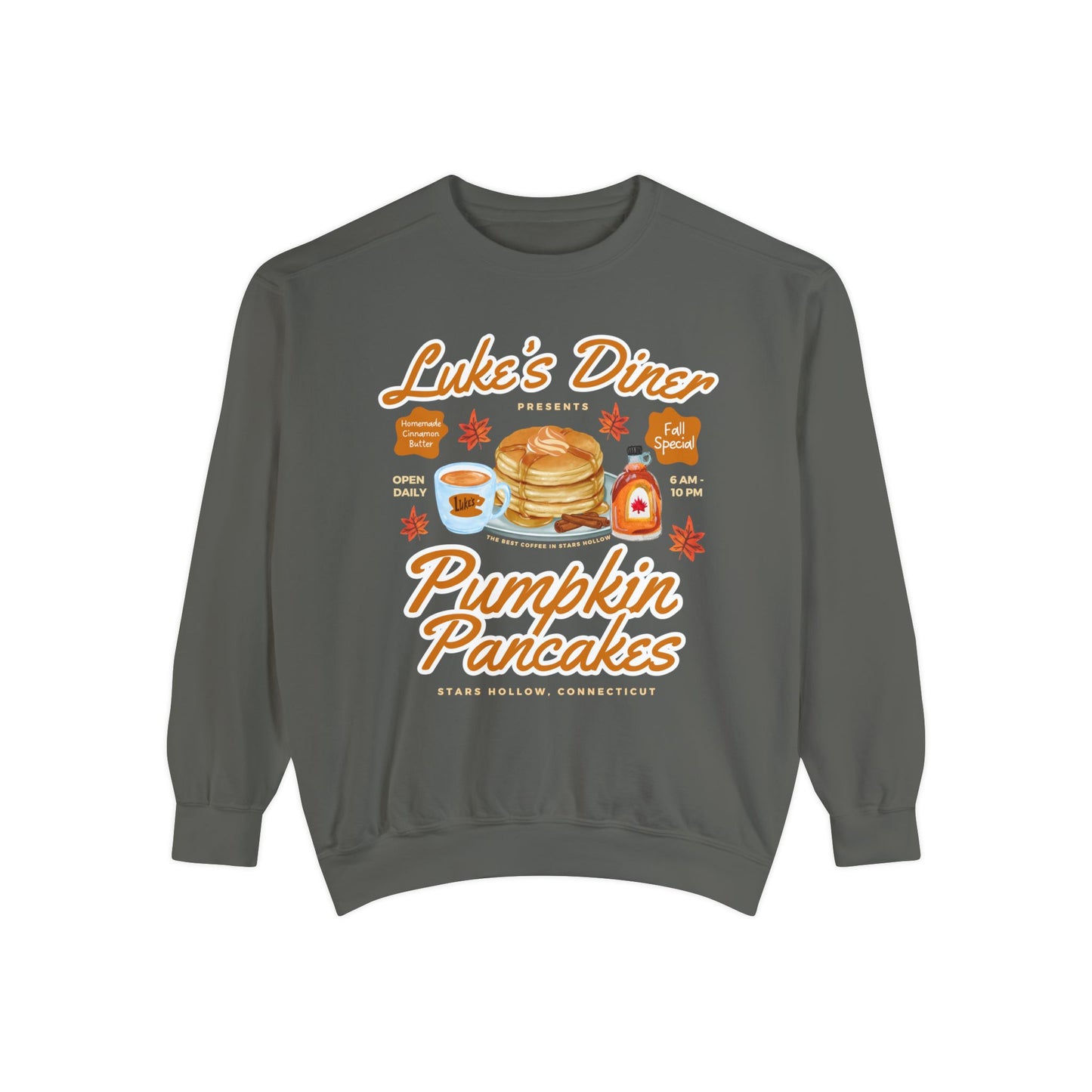 Comfort Colors® Gilmore Girls TV Show Sweatshirt - Luke’s Diner Pumpkin Pancakes