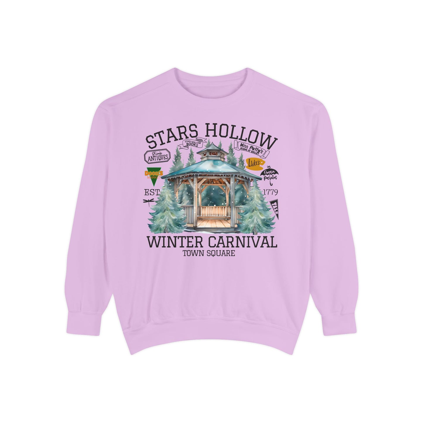 Comfort Colors® Gilmore Girls TV Show Sweatshirt - Stars Hollow Winter Carnival