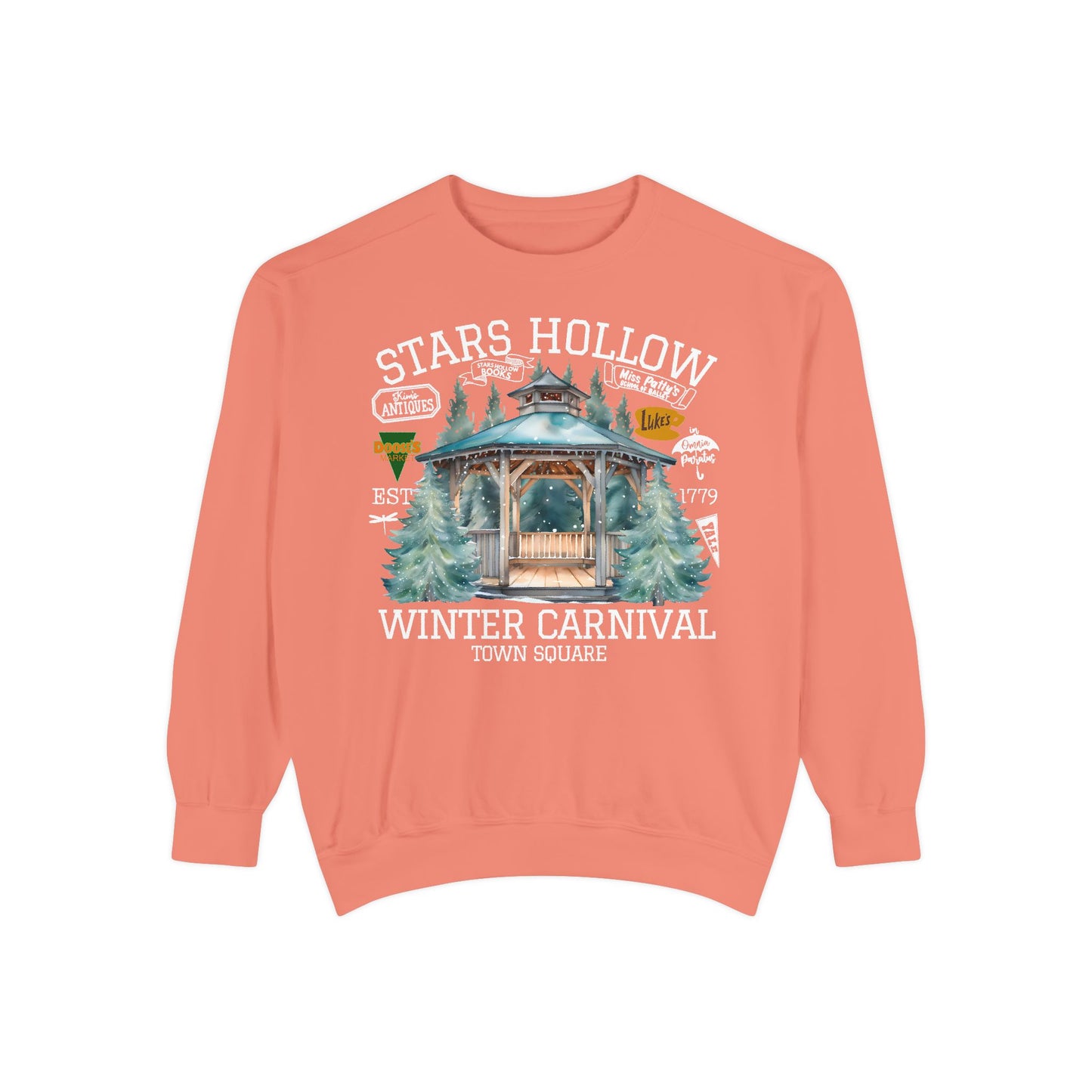 Comfort Colors® Gilmore Girls TV Show Sweatshirt - Stars Hollow Winter Carnival