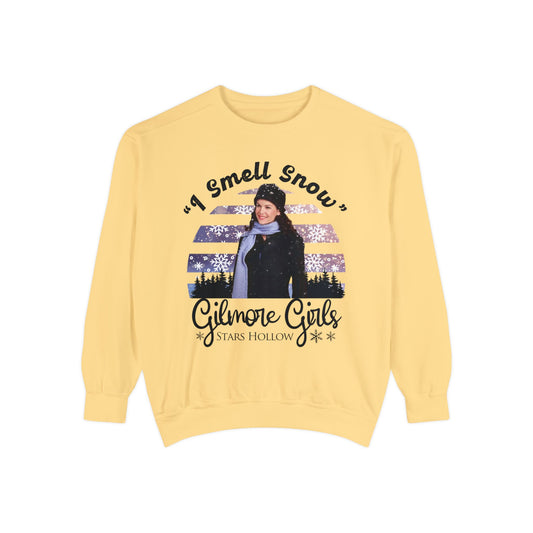 Comfort Colors® Gilmore Girls TV Show Sweatshirt - I Smell Snow Lorelai Gilmore