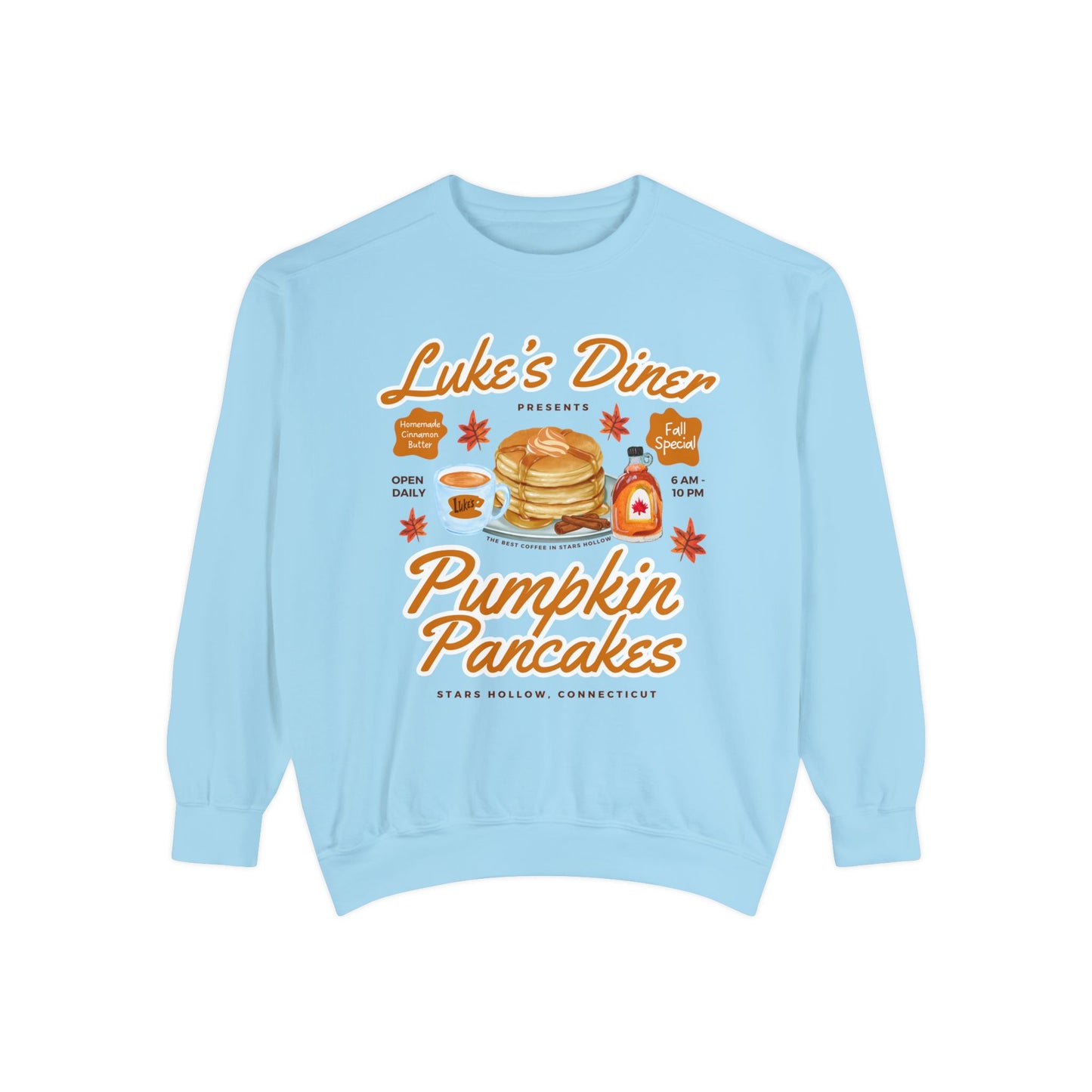 Comfort Colors® Gilmore Girls TV Show Sweatshirt - Luke’s Diner Pumpkin Pancakes