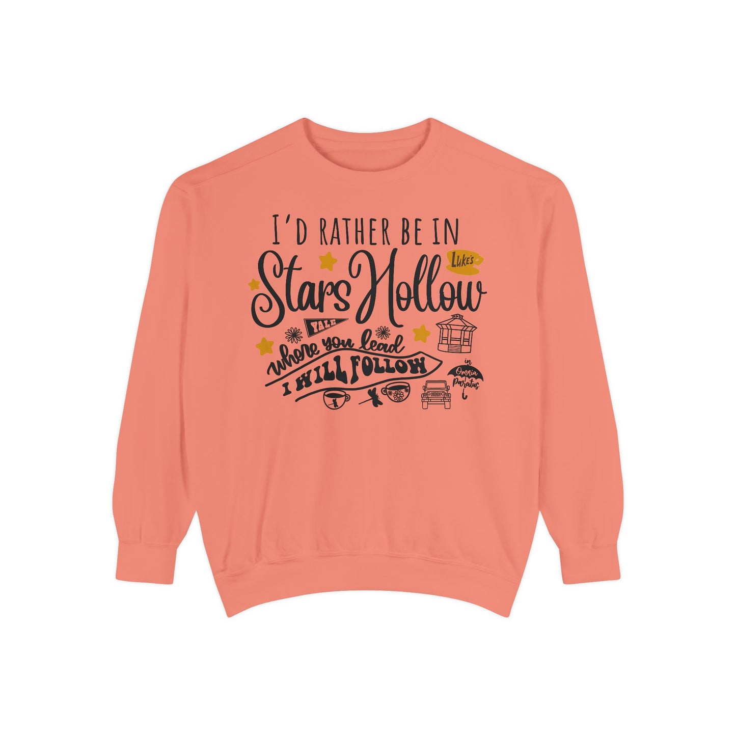 Comfort Colors® Gilmore Girls TV Show Sweatshirt - I’d Rather be in Stars Hollow
