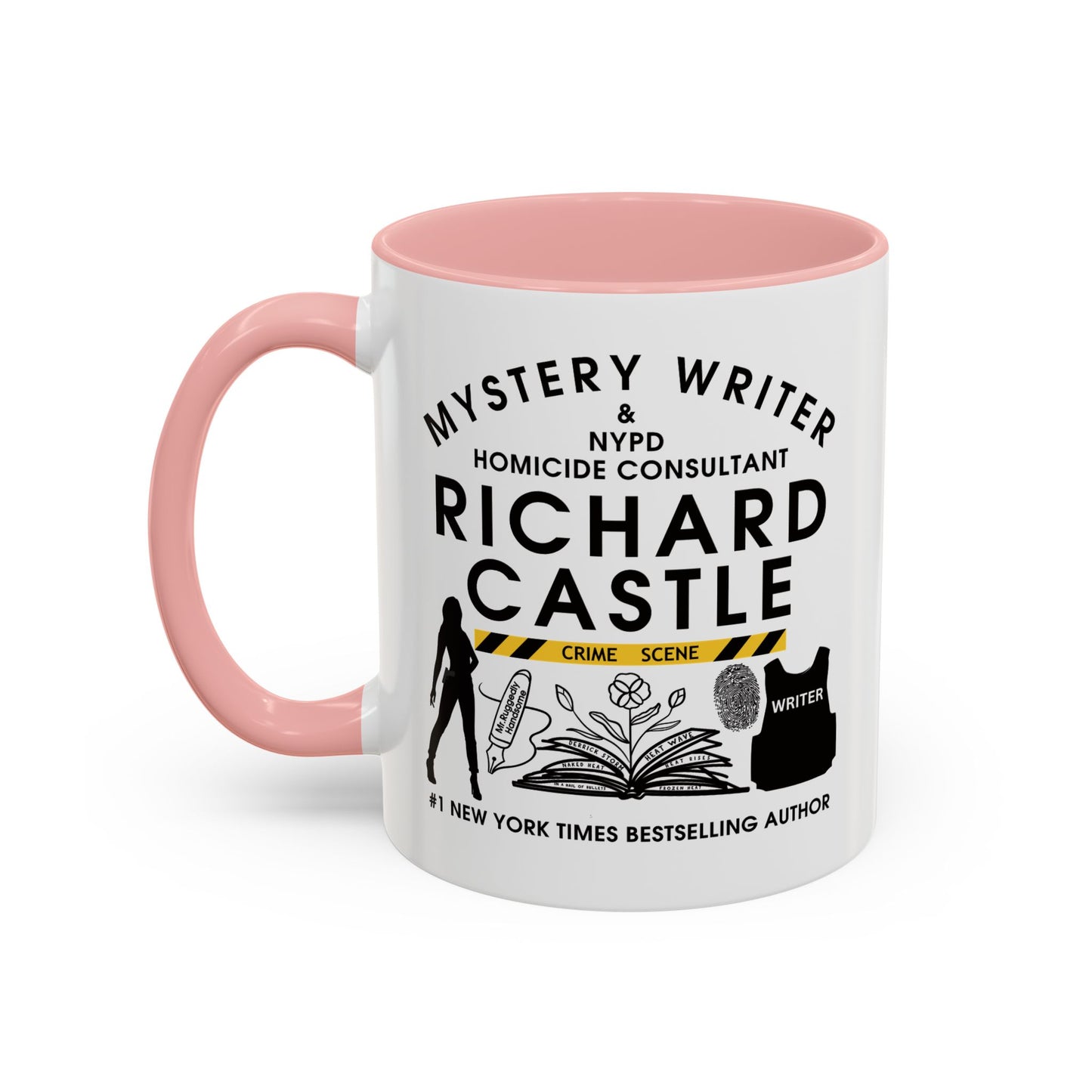 Castle TV Show Coffee Mug Colored Handle 11 oz or 15 oz