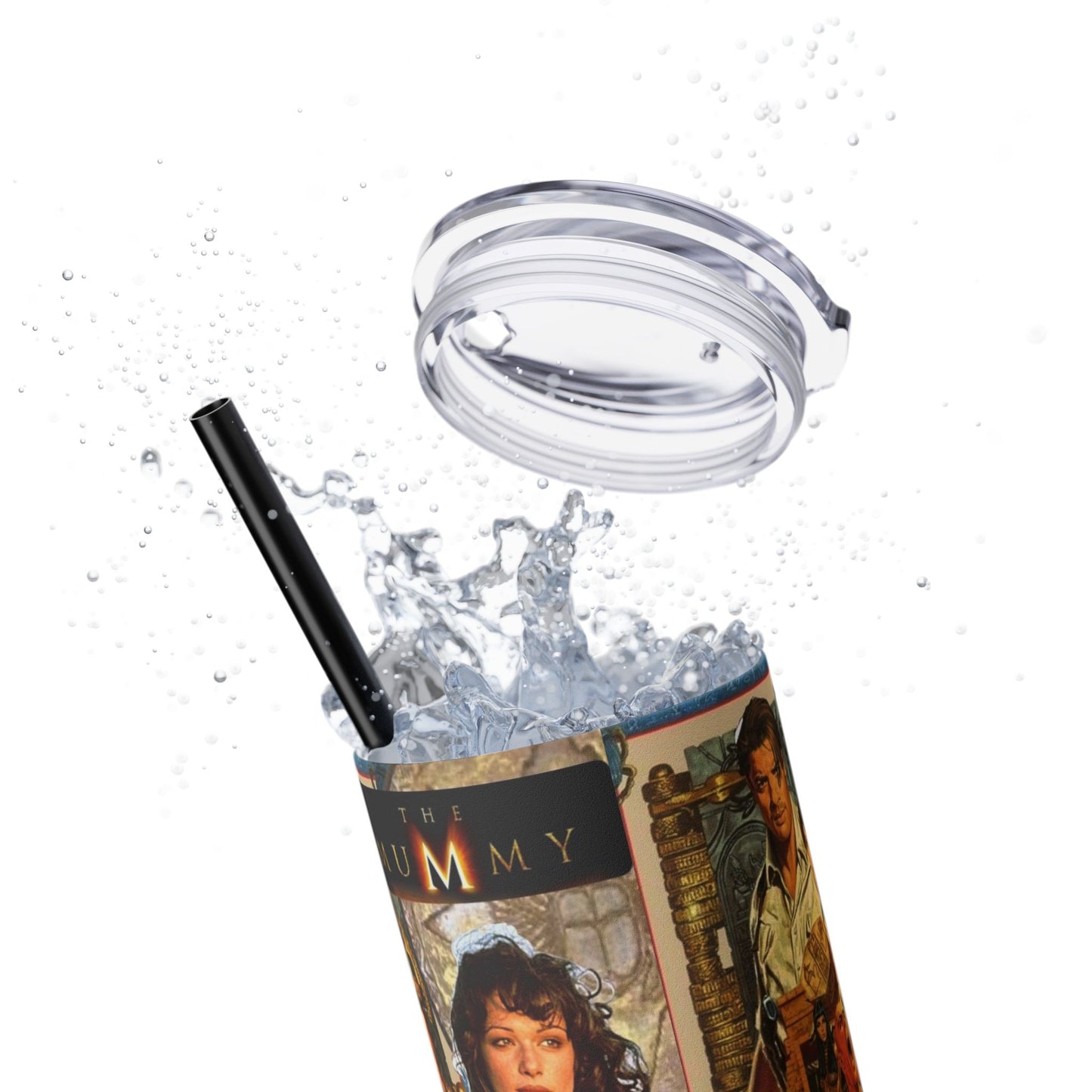 The Mummy 1999 Skinny Tumbler 90s Movies Rick OConnell Evelyn Egypt Brendan Fraser