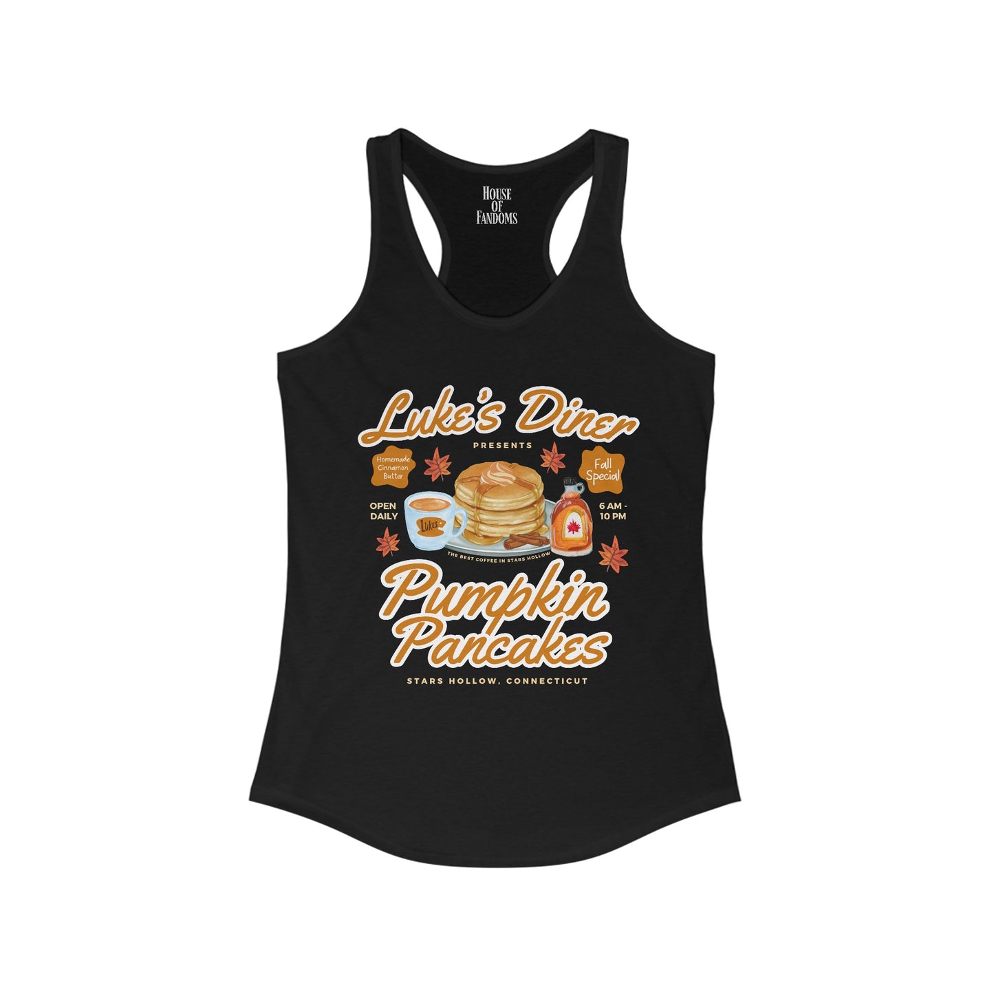 Gilmore Girls TV Show Shirt Tank - Luke’s Diner Pumpkin Pancakes