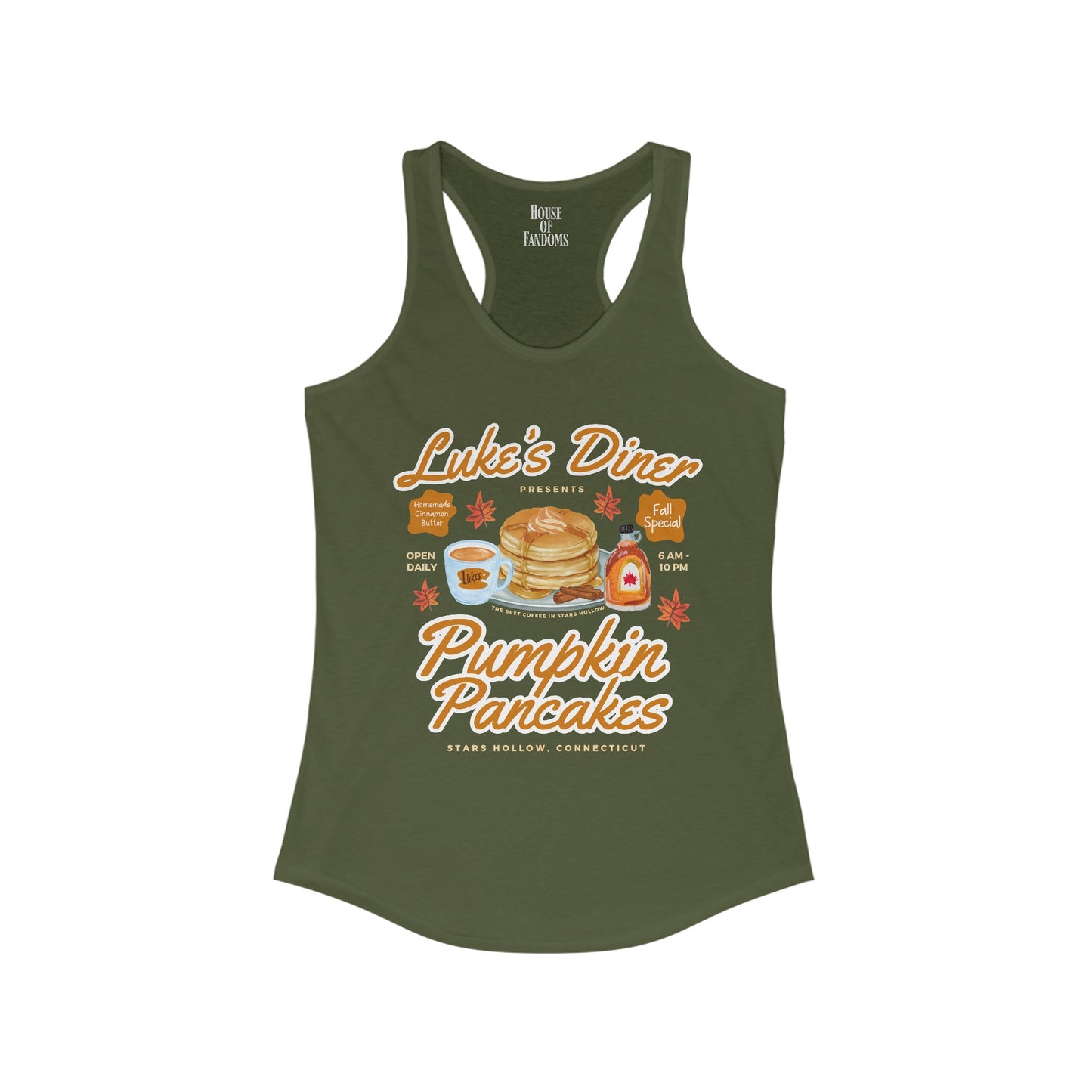 Gilmore Girls TV Show Shirt Tank - Luke’s Diner Pumpkin Pancakes