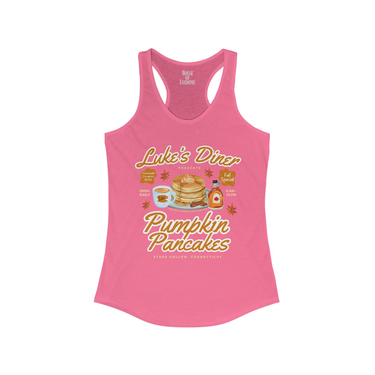 Gilmore Girls TV Show Shirt Tank - Luke’s Diner Pumpkin Pancakes