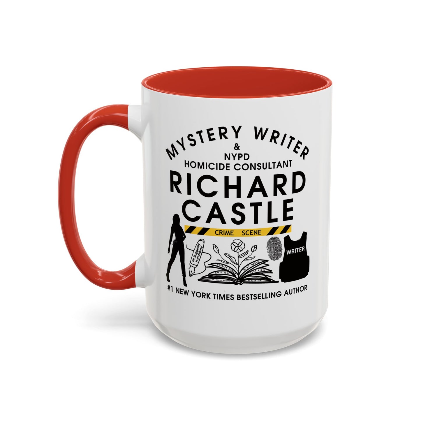 Castle TV Show Coffee Mug Colored Handle 11 oz or 15 oz