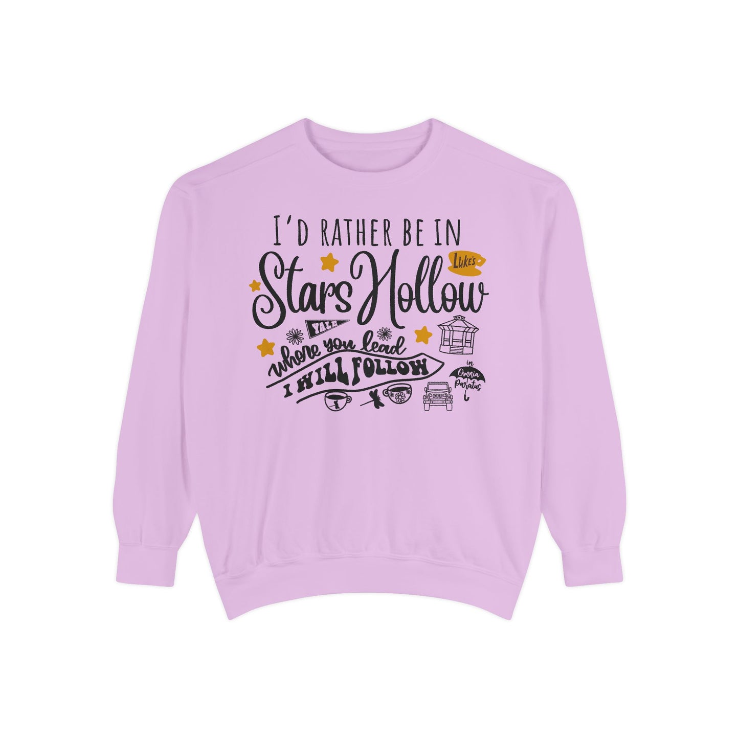 Comfort Colors® Gilmore Girls TV Show Sweatshirt - I’d Rather be in Stars Hollow
