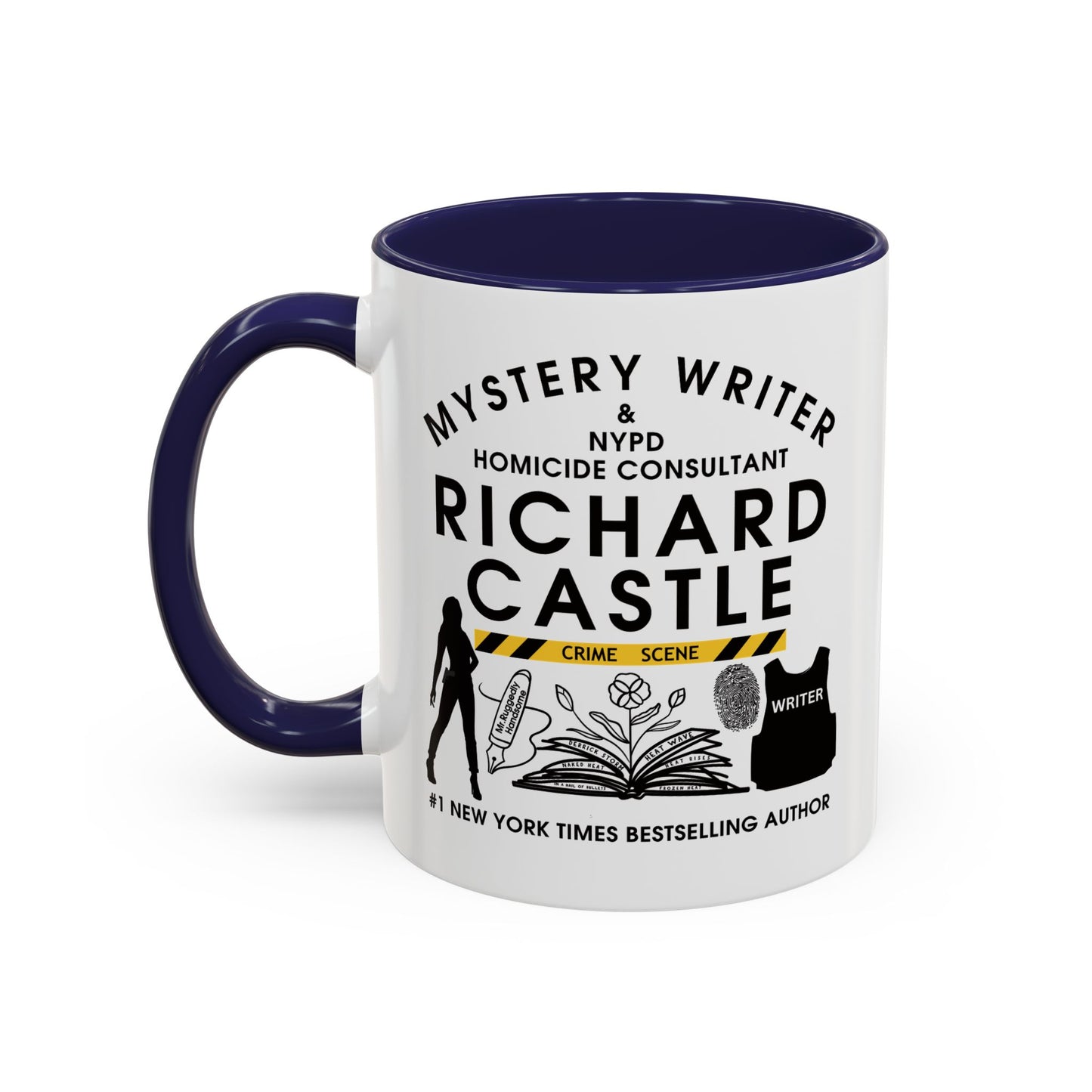 Castle TV Show Coffee Mug Colored Handle 11 oz or 15 oz