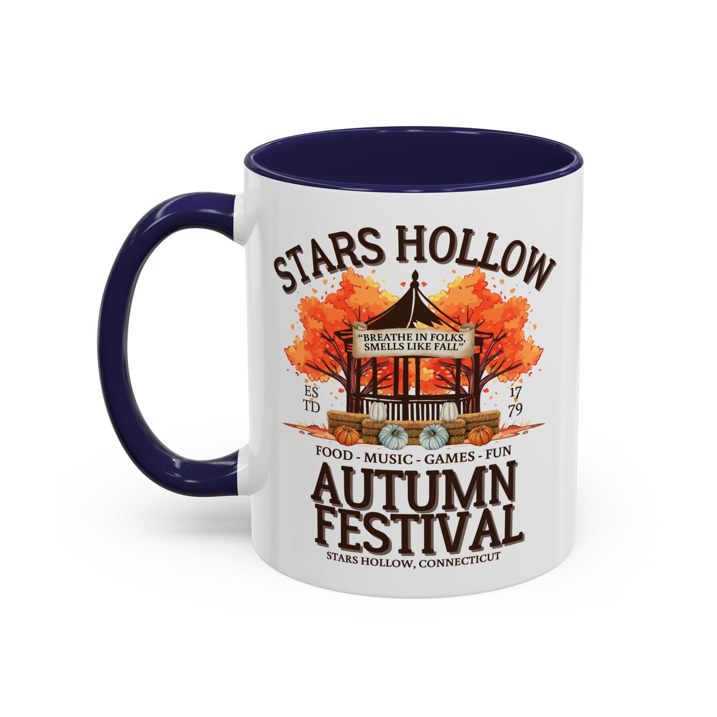 Gilmore Girls TV Show Colored Handle TV Mug 11 oz or 15 oz - Stars Hollow Autumn Festival Coffee Mug Gift