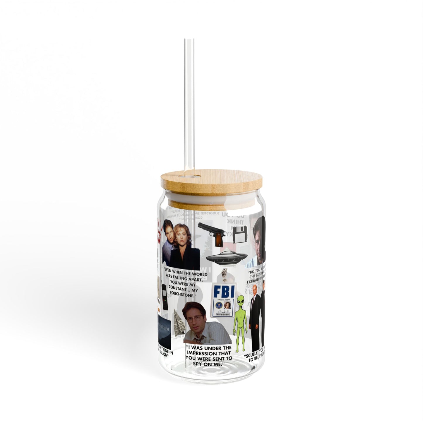 Files Sipper Glass, 16oz