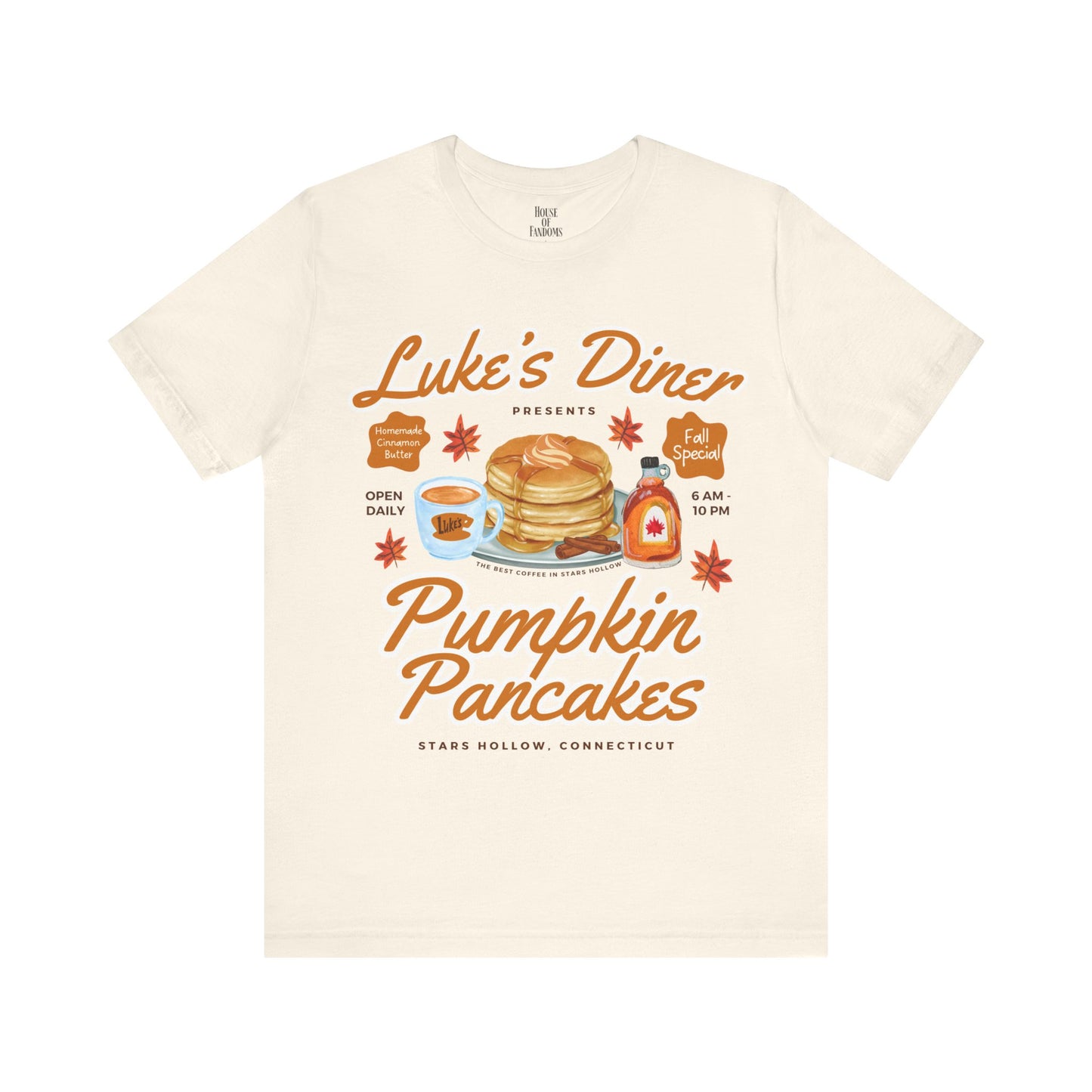 Gilmore Girls TV Show Shirt - Luke’s Diner Pumpkin Pancakes