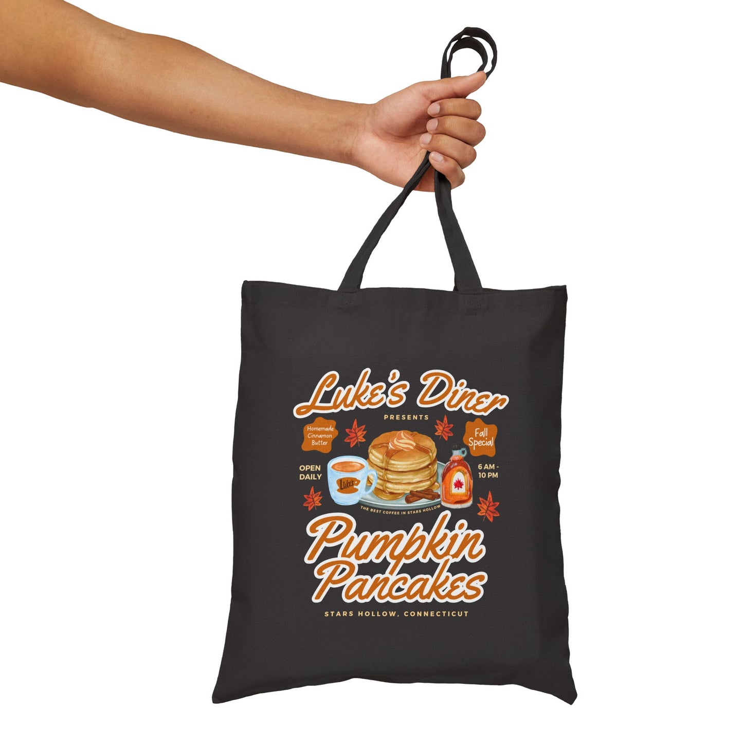Gilmore Girls TV Show Tote Bag - Luke’s Diner Pumpkin Pancakes